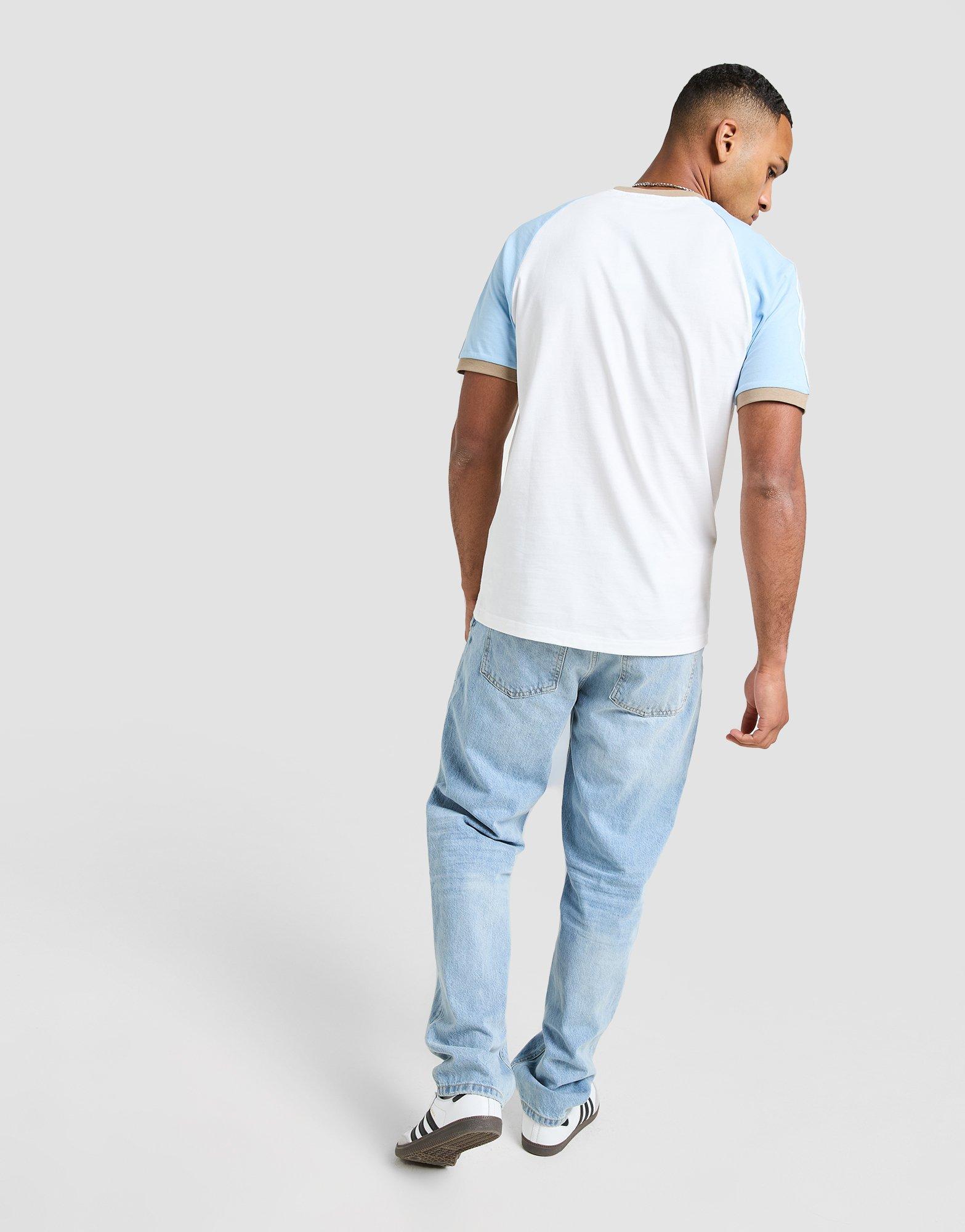 ★ adidas★ Cali Tea White Clear Sky KC4960 adidas Cali T-Shirt White, Clear Sky & Blanch Cargo | END. (US)