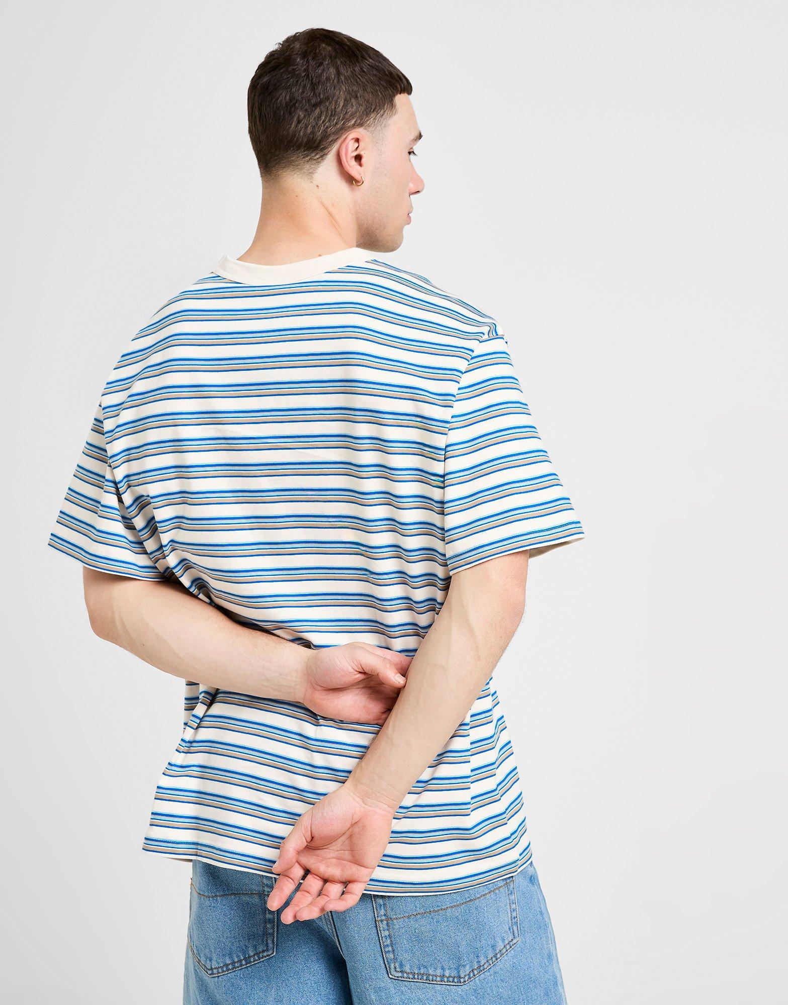 ◆adidas◆ striped tee sky blue KB8355 adidas STRIPE TEE マルチカラー/ブランチカーゴ/ヘイジー