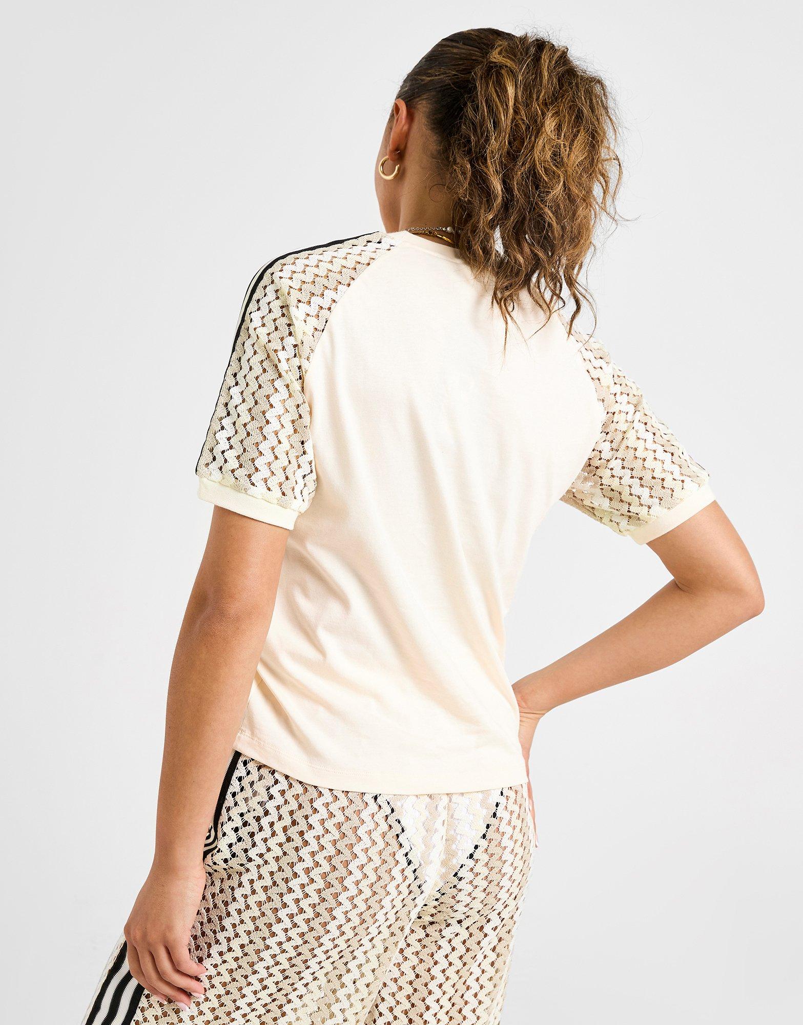 ADIDAS ORIGINAL★ PREMIUM CROCHET CALI TEE adidas Originals Premium Crochet Cali Tee Women's T-Shirts