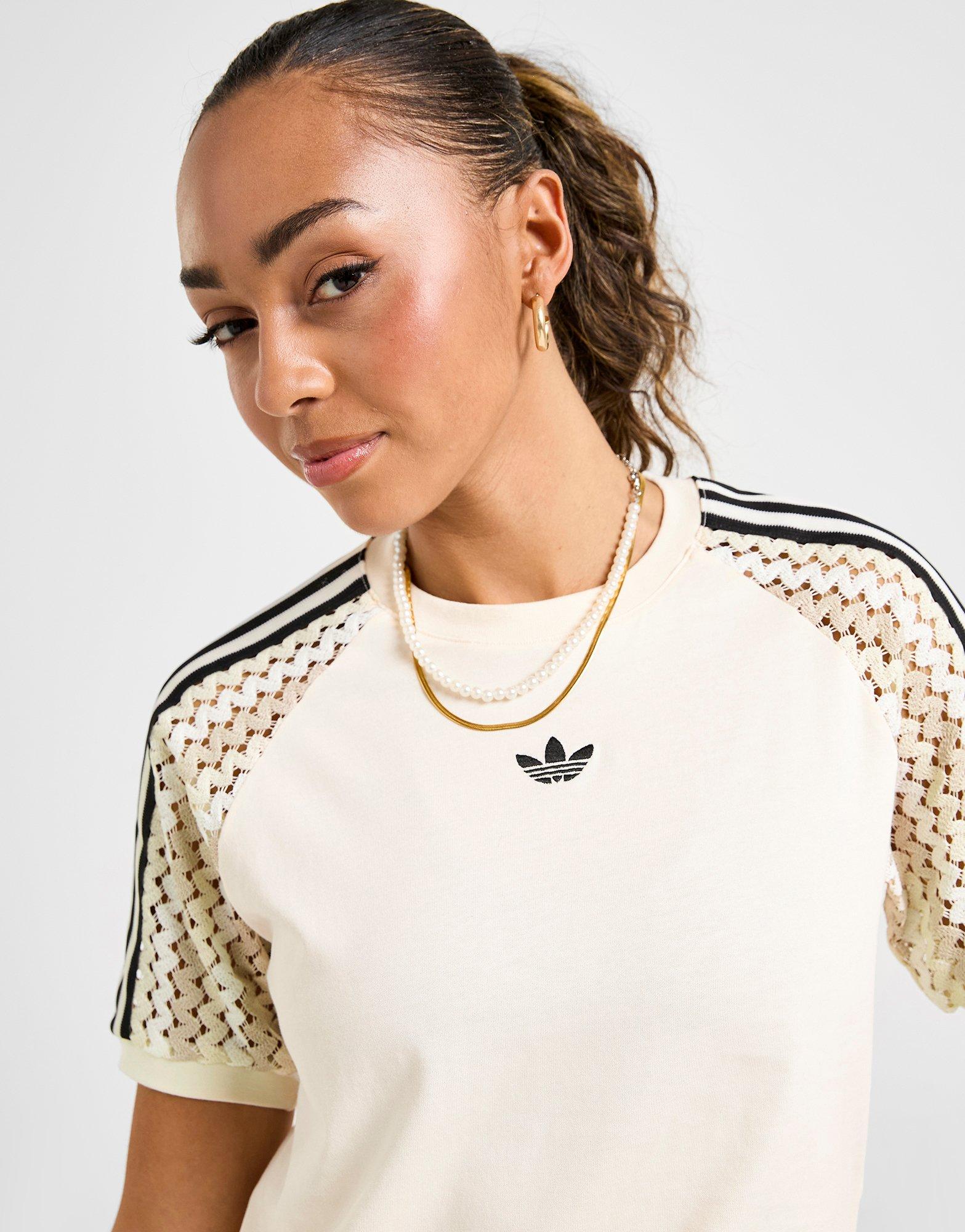 adidas Originals 3-Stripes Crochet Cali T-Shirt