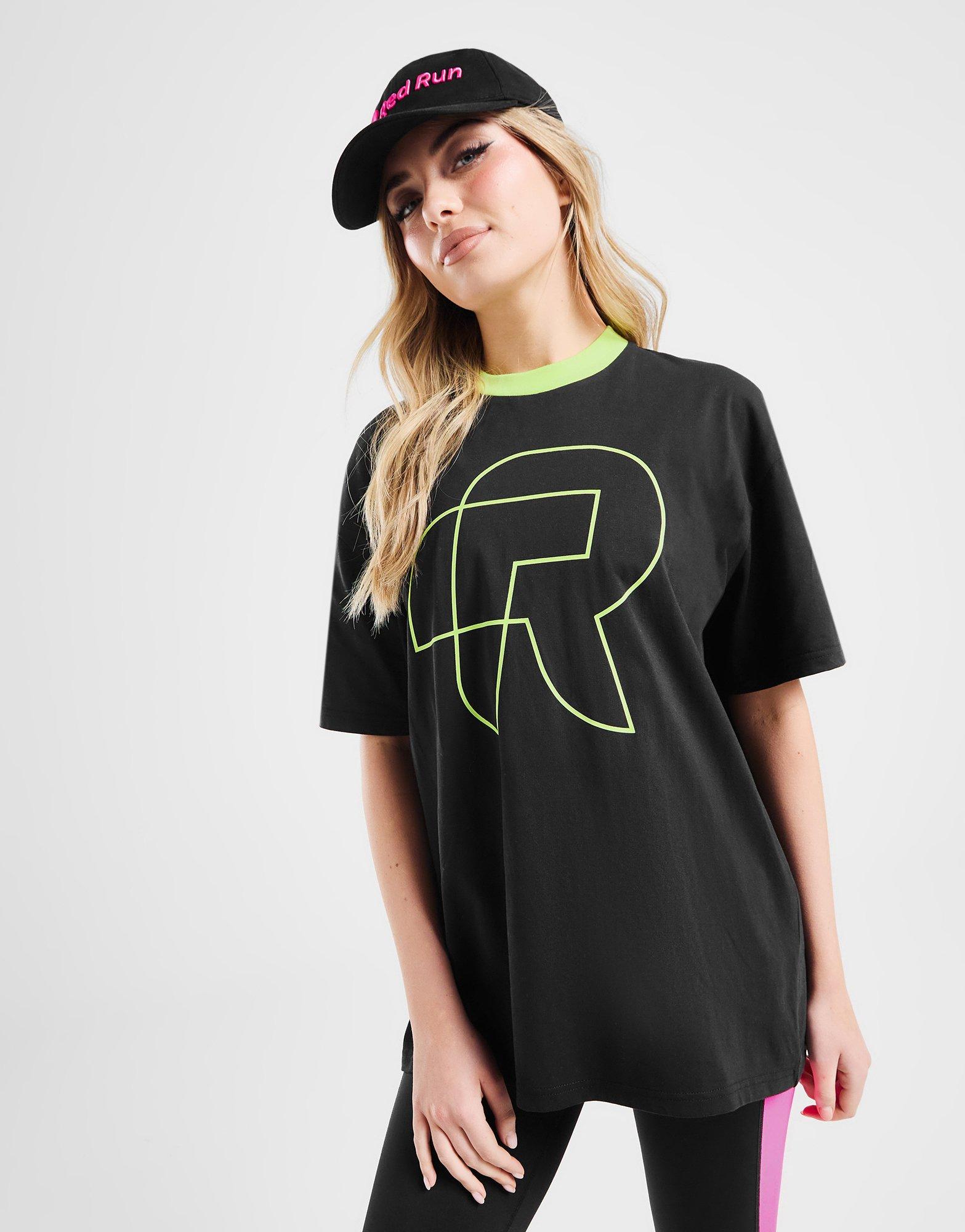 Red Run Activewear Twin Flame Oversized T-Shirt