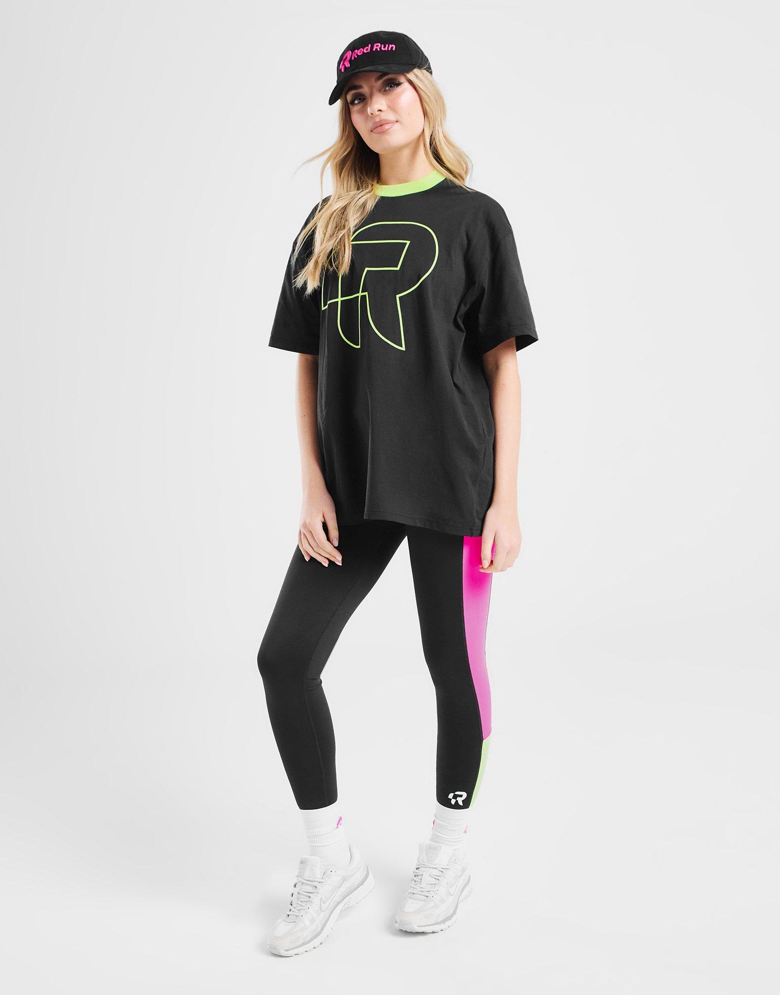 Red Run Activewear Twin Flame Oversized T-Shirt