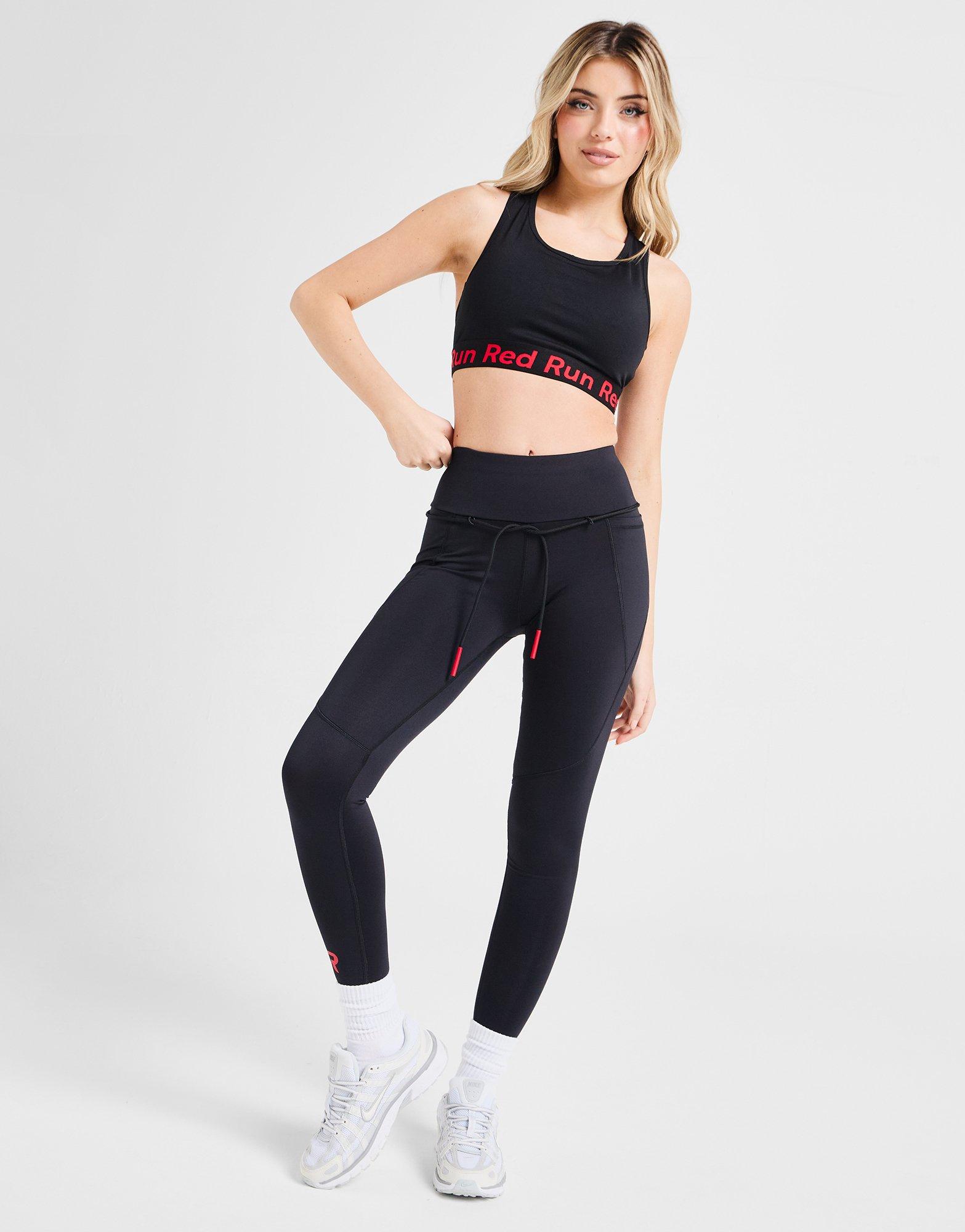 Red Run Activewear Inky Cropped Sports Bra