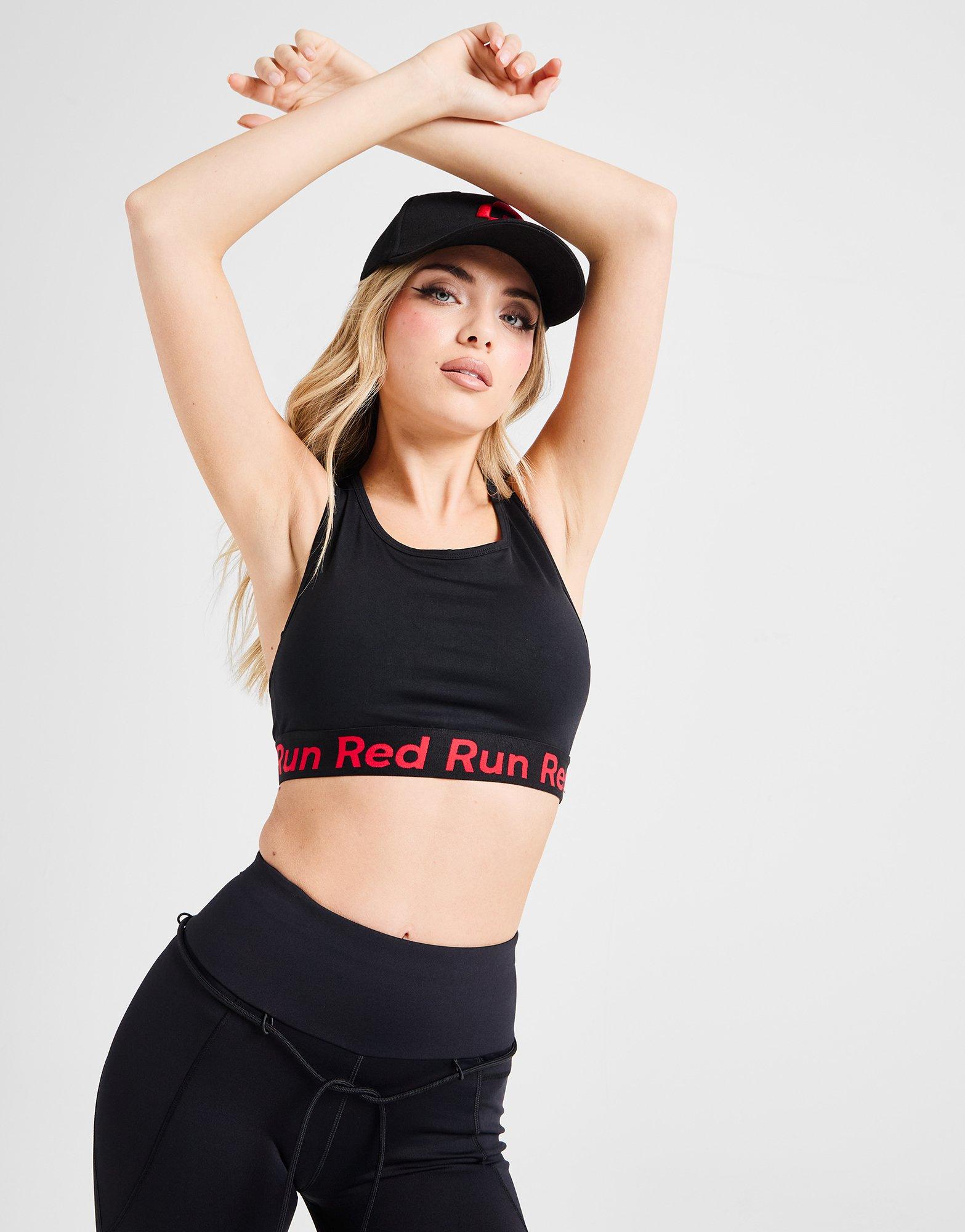 Red Run Activewear Inky Cropped Sports Bra