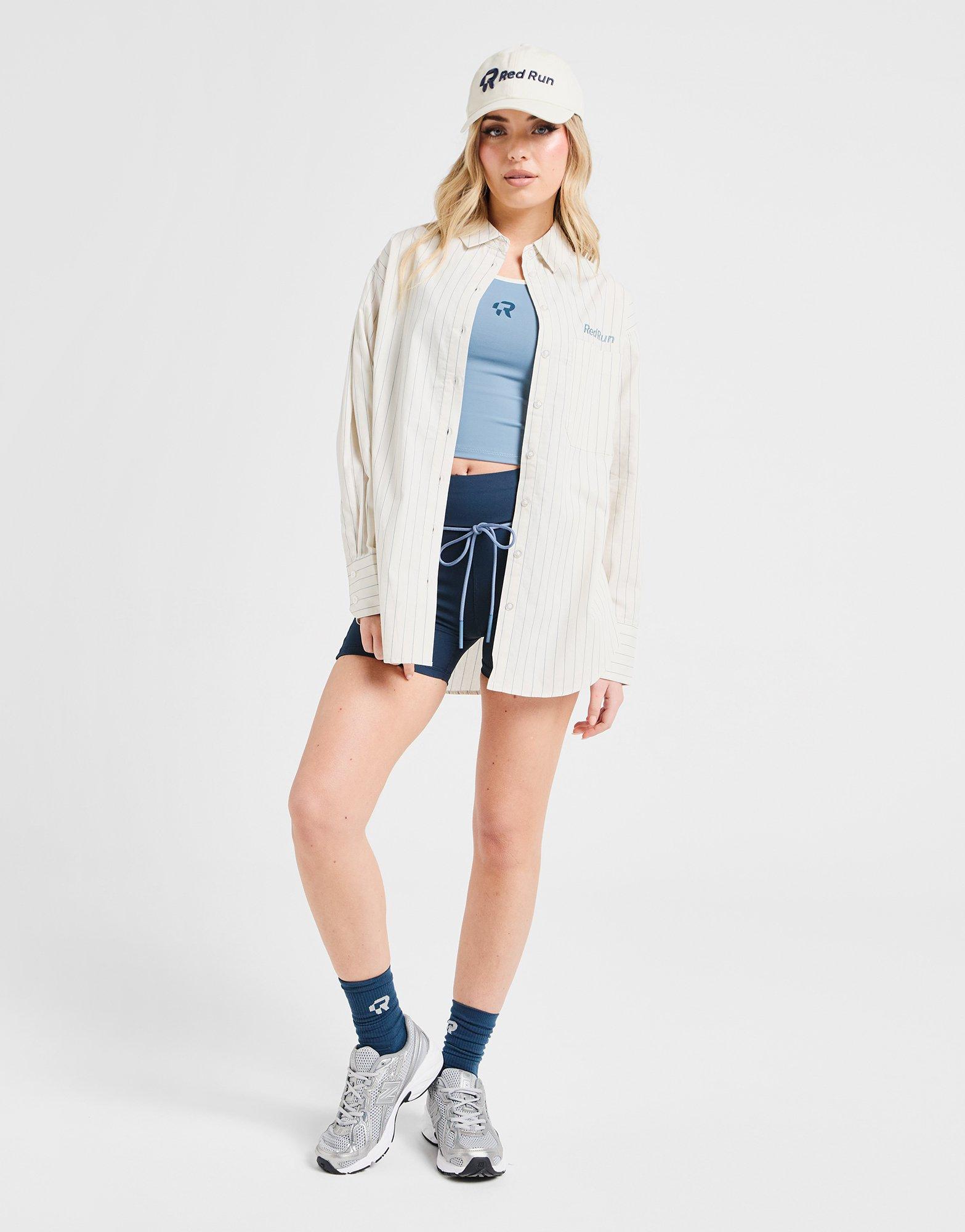 Red Run Activewear Muse Pinstripe Shirt