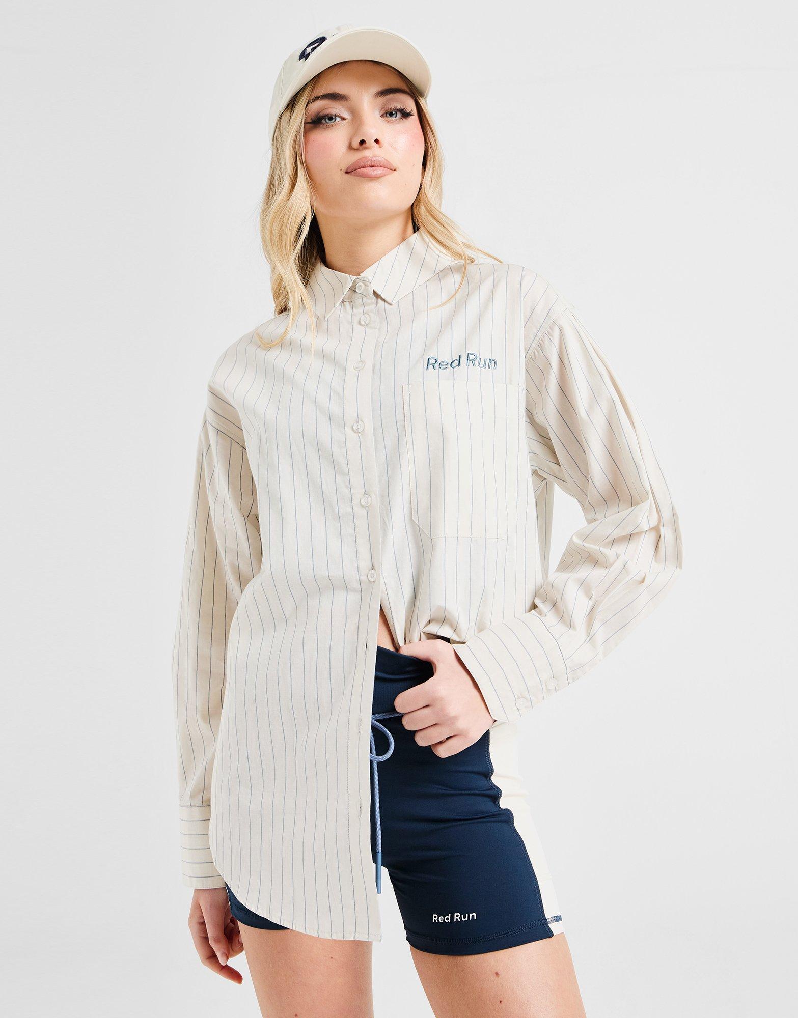 Red Run Activewear Muse Pinstripe Shirt