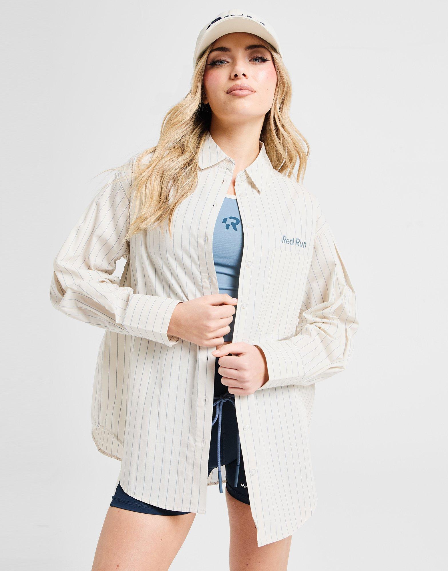 Red Run Activewear Muse Pinstripe Shirt