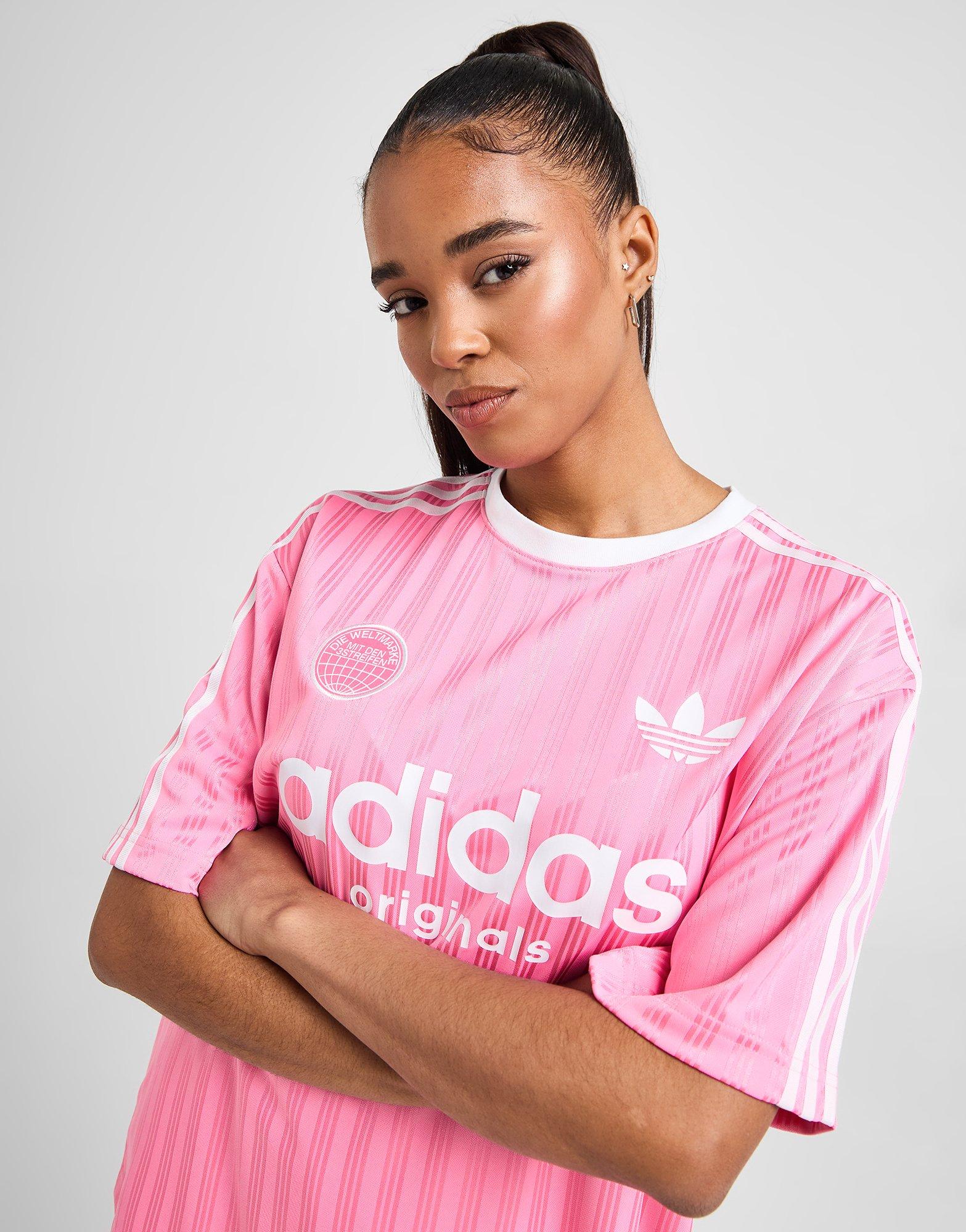 Pink adidas Originals Football Oversized T-Shirt - JD Sports NZ