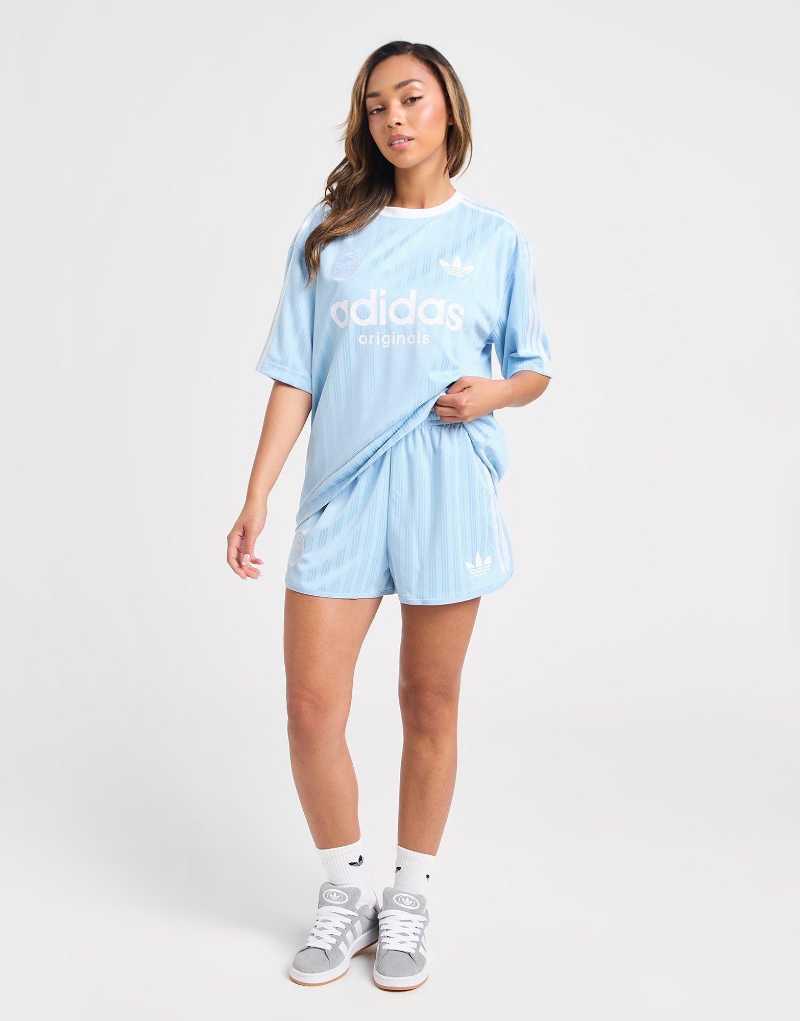 Blue adidas Originals Football Oversized T-Shirt - JD Sports