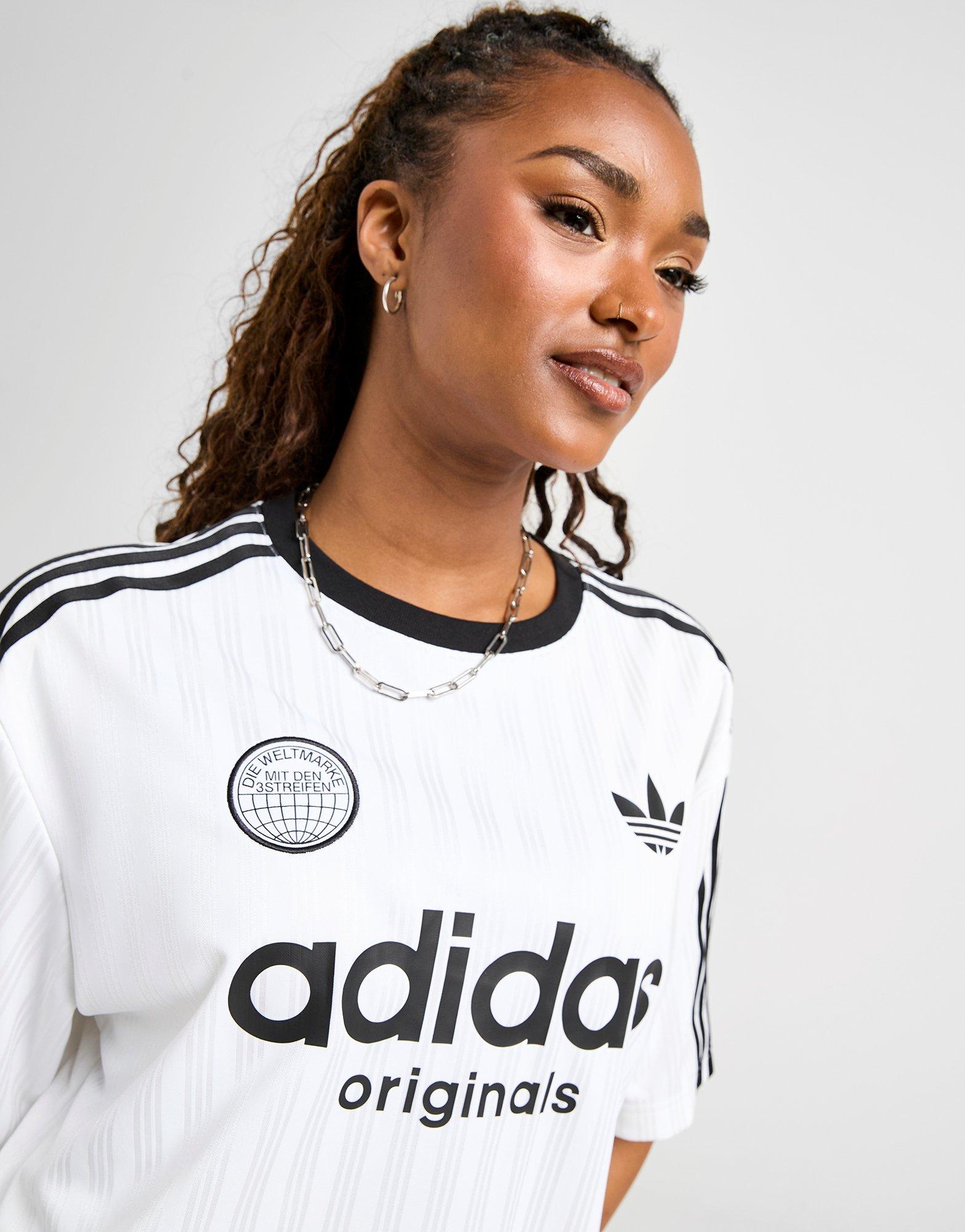 White adidas Originals Football Oversized T-Shirt - JD