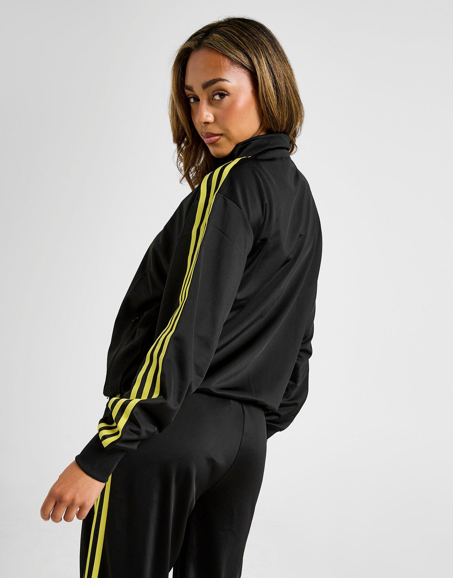 Black adidas Originals Oversized Firebird Track Top - JD