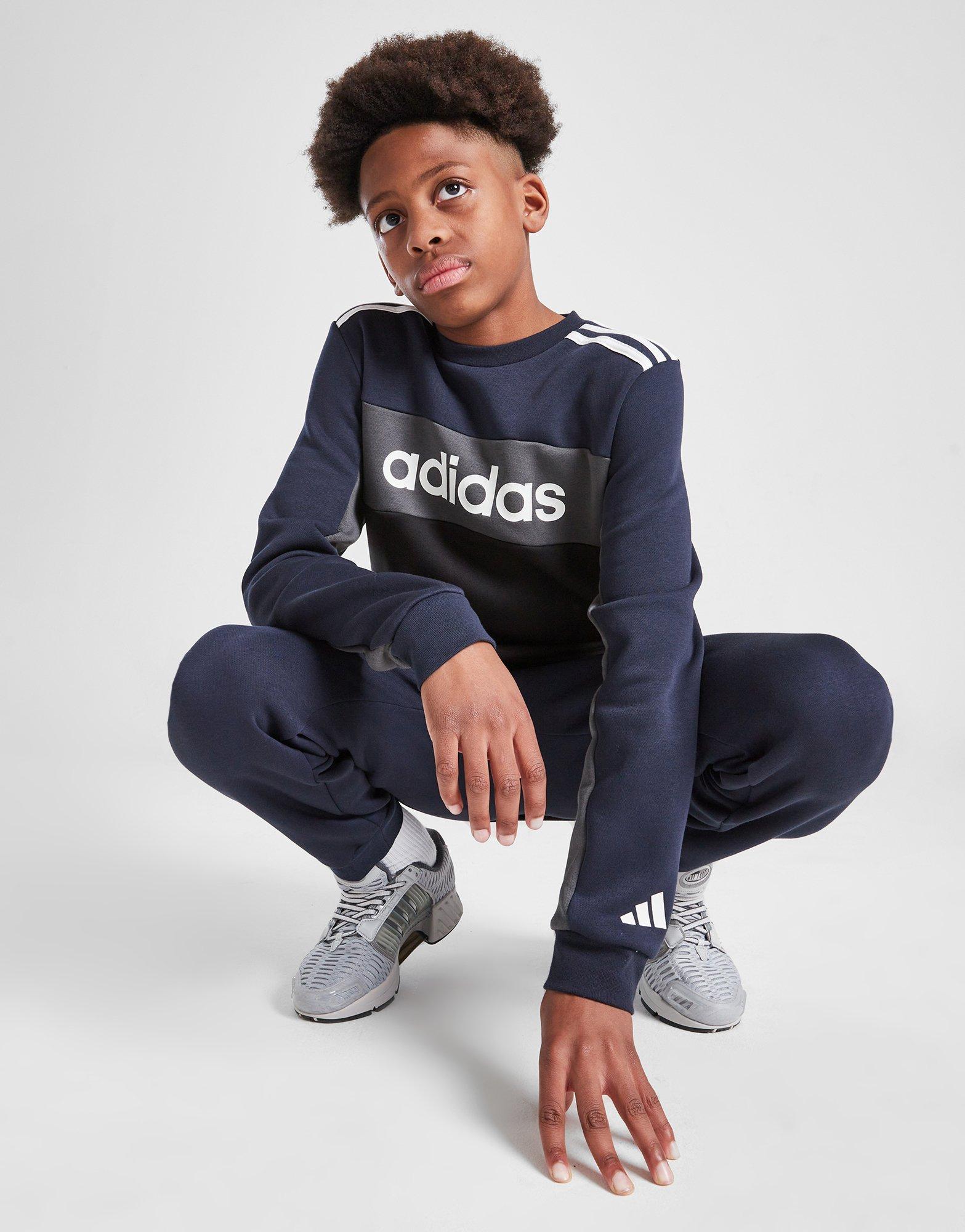 adidas Badge Of Sport Colour Block Tracksuit Junior