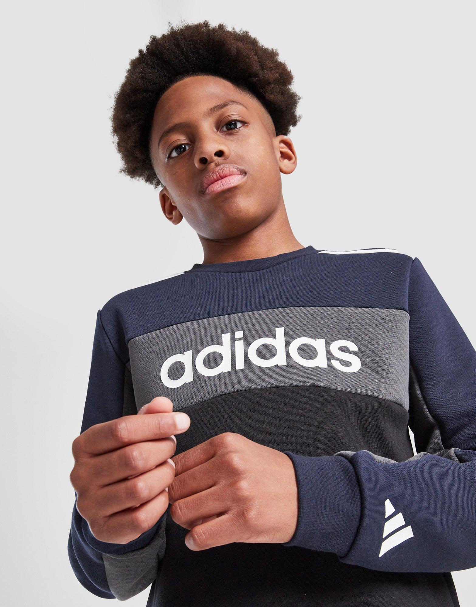 adidas Badge Of Sport Colour Block Tracksuit Junior