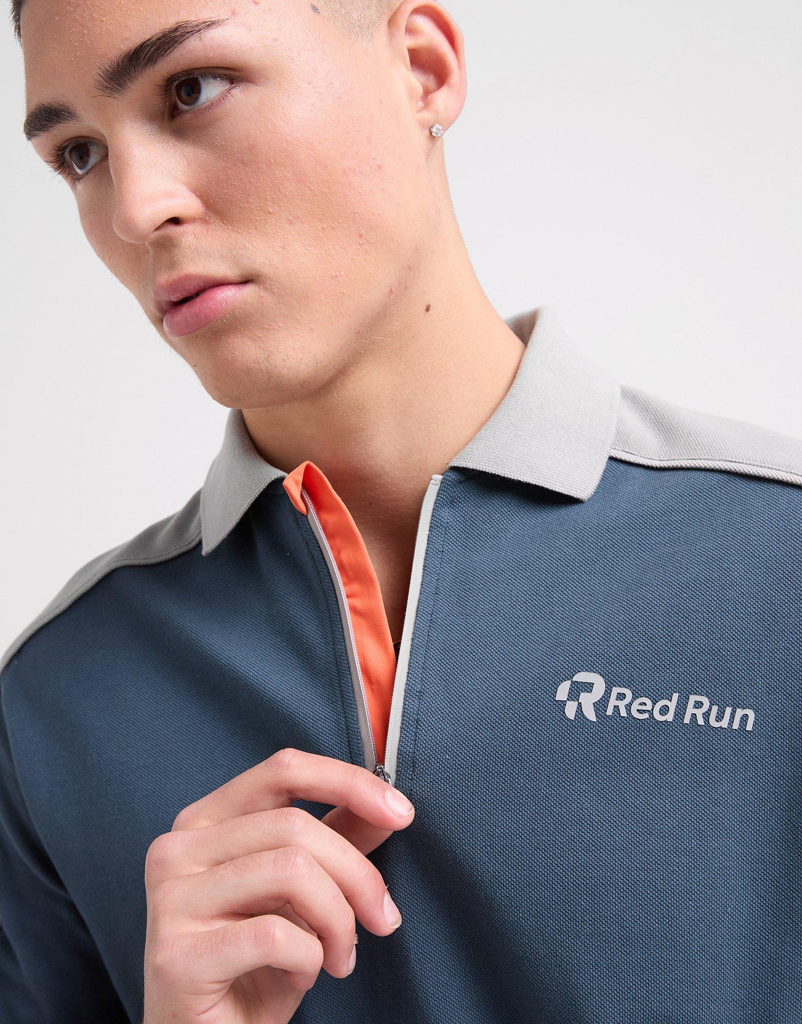 Red Run Activewear Polo zippé