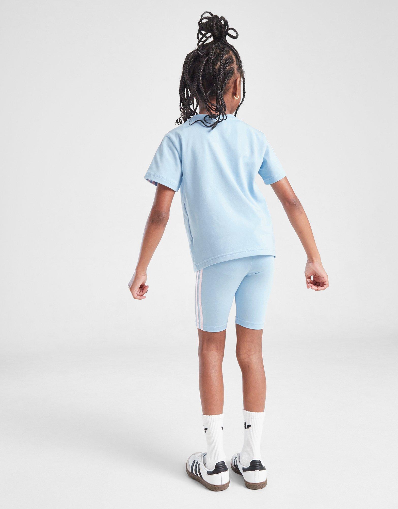 adidas Originals Trefoil All Over Print T-Shirt/Shorts Set Kleinkinder