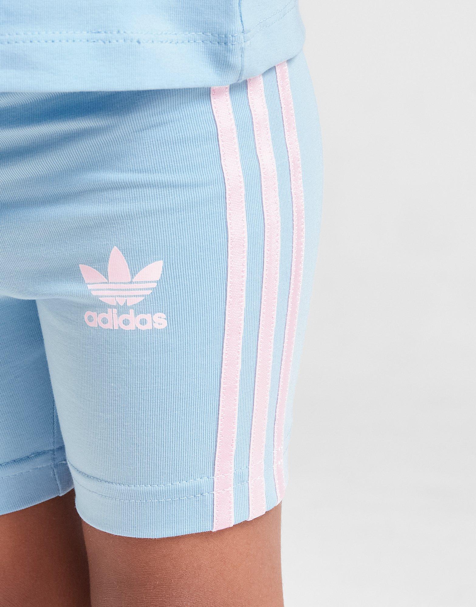 adidas Originals Girls' Trefoil Print T-Shirt/Shorts Set Infant