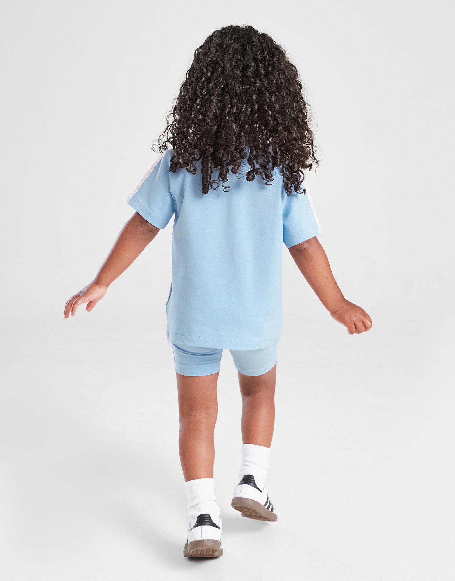 adidas Originals Girls' Trefoil Print T-Shirt/Shorts Set Infant