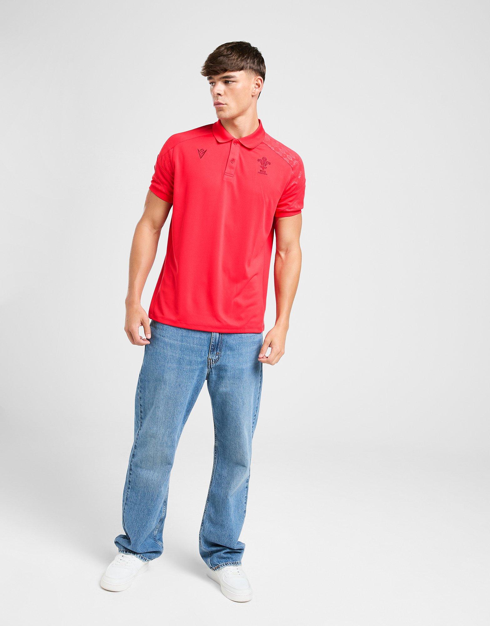Macron Welsh Rugby Travel Poloshirt