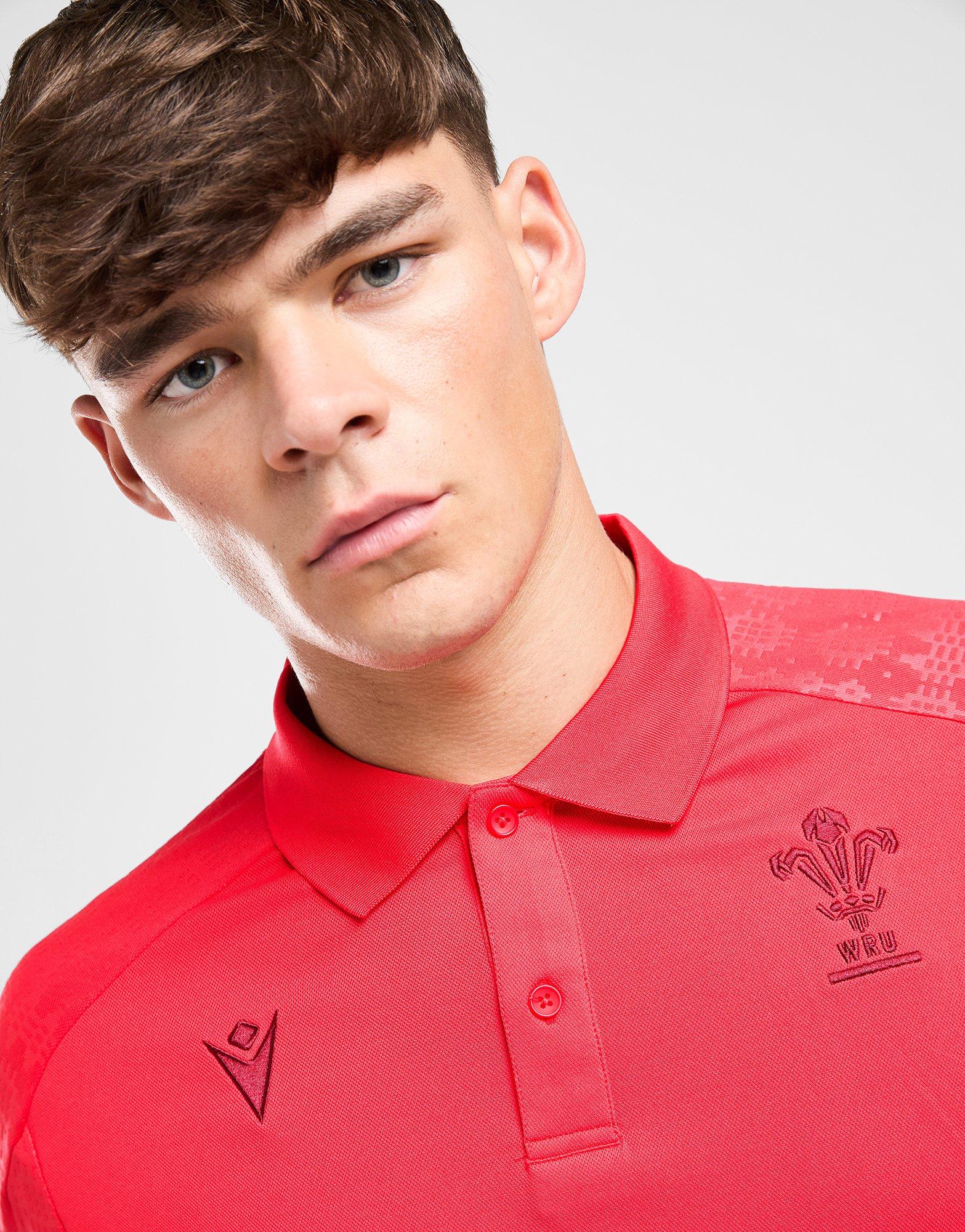 Macron Welsh Rugby Travel Poloshirt