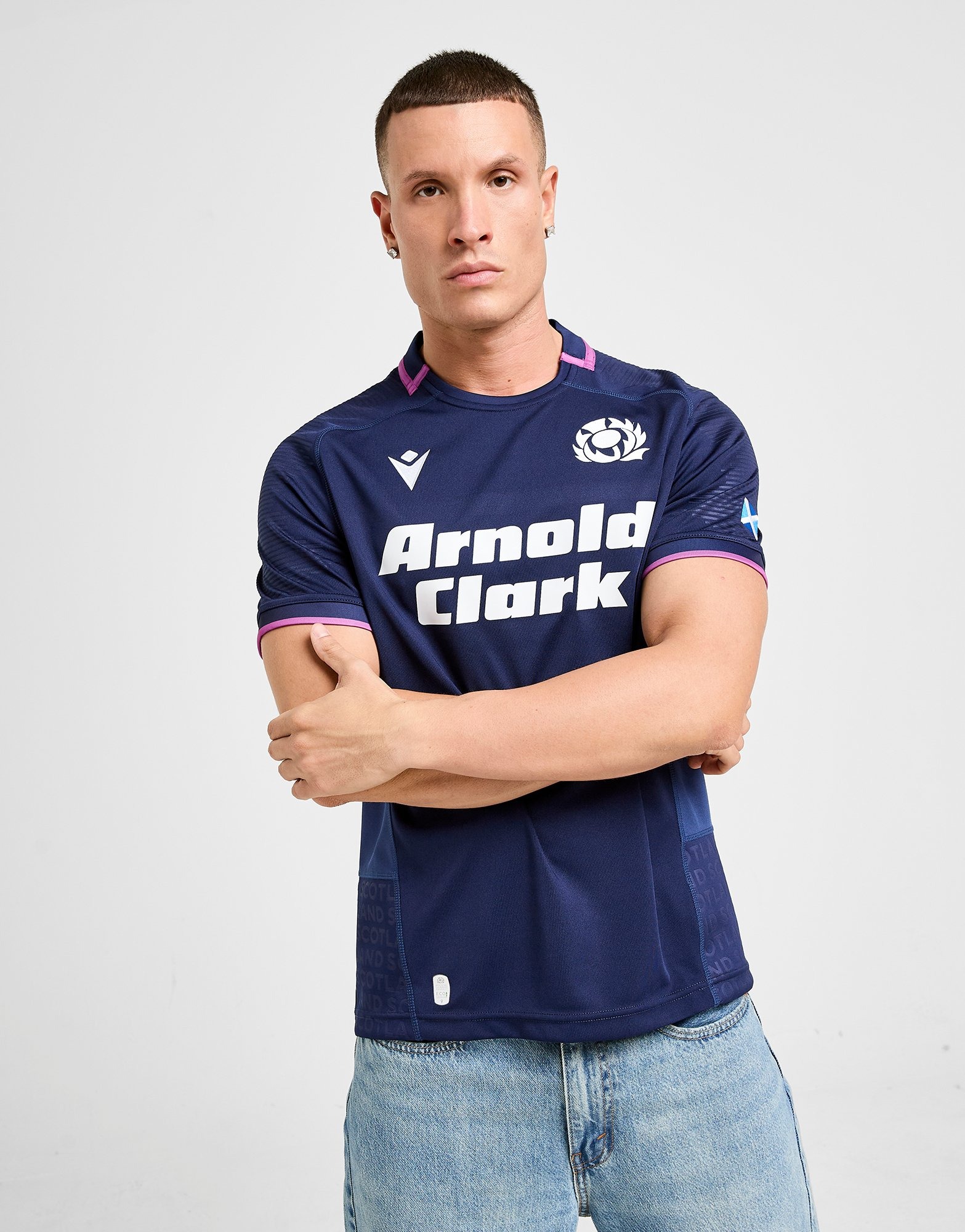 Blue Macron Scotland Rugby 2025/26 Home Shirt | JD Sports UK