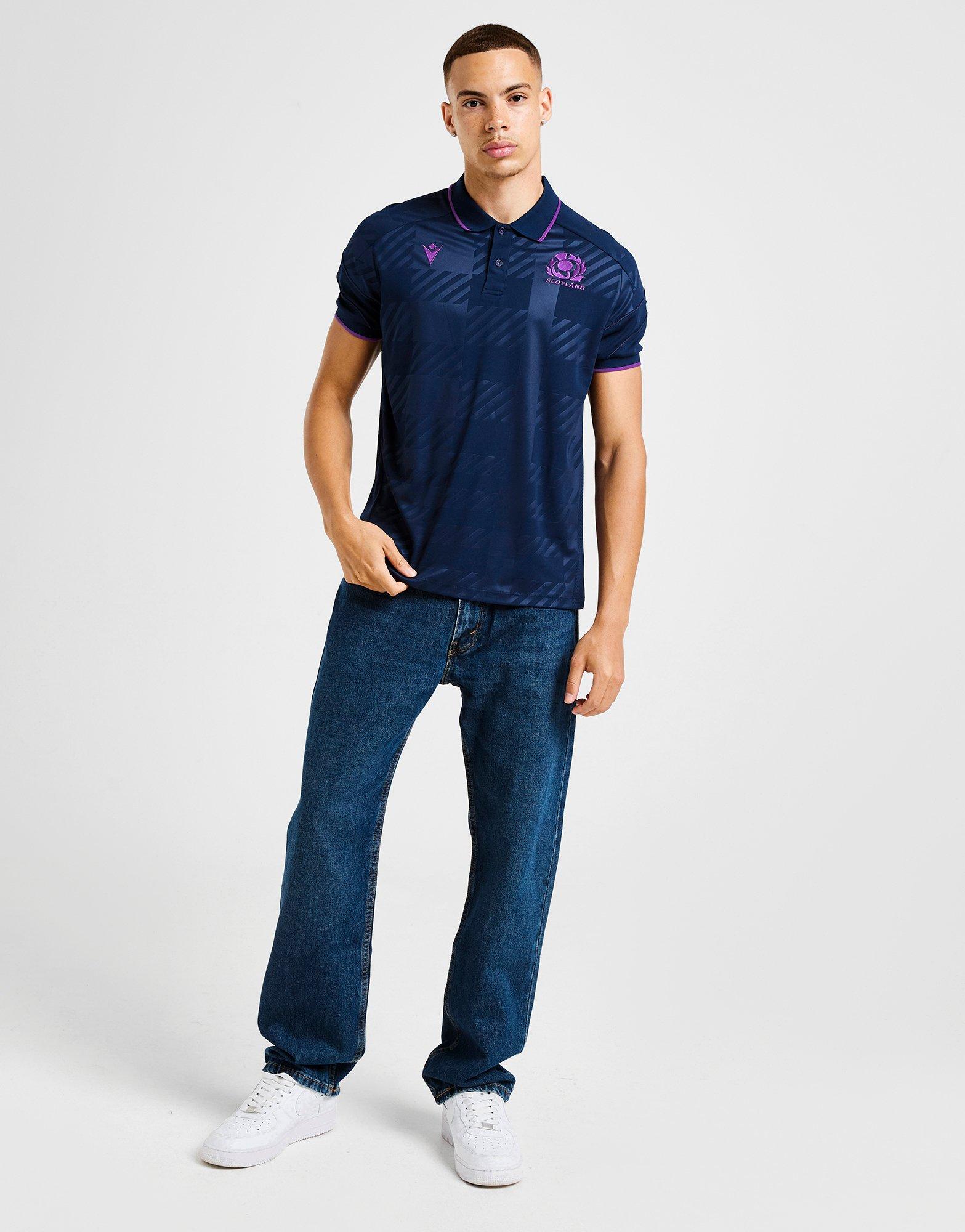 Macron Scotland Rugby Travel Polo Shirt