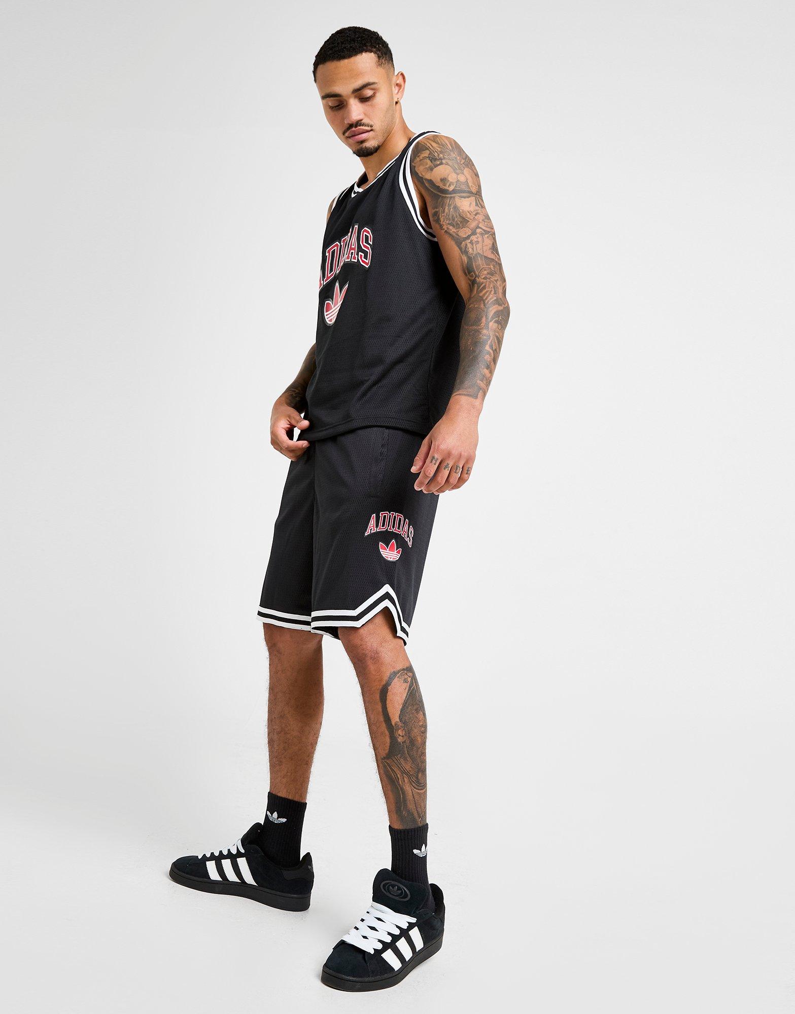 Black adidas Originals Arch Basketball Shorts - JD Sports Global