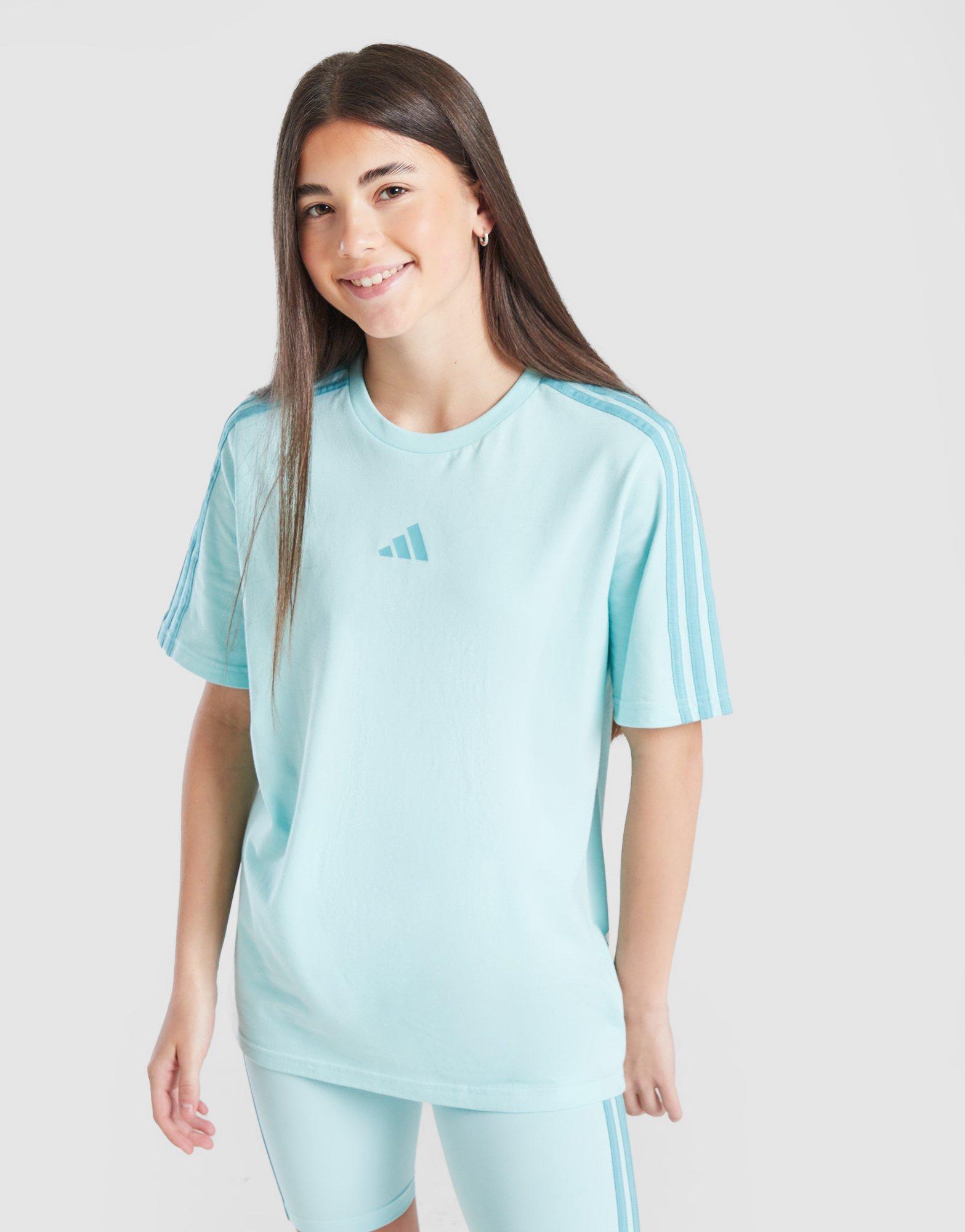 adidas Girls' 3-Stripes T-Shirt Junior