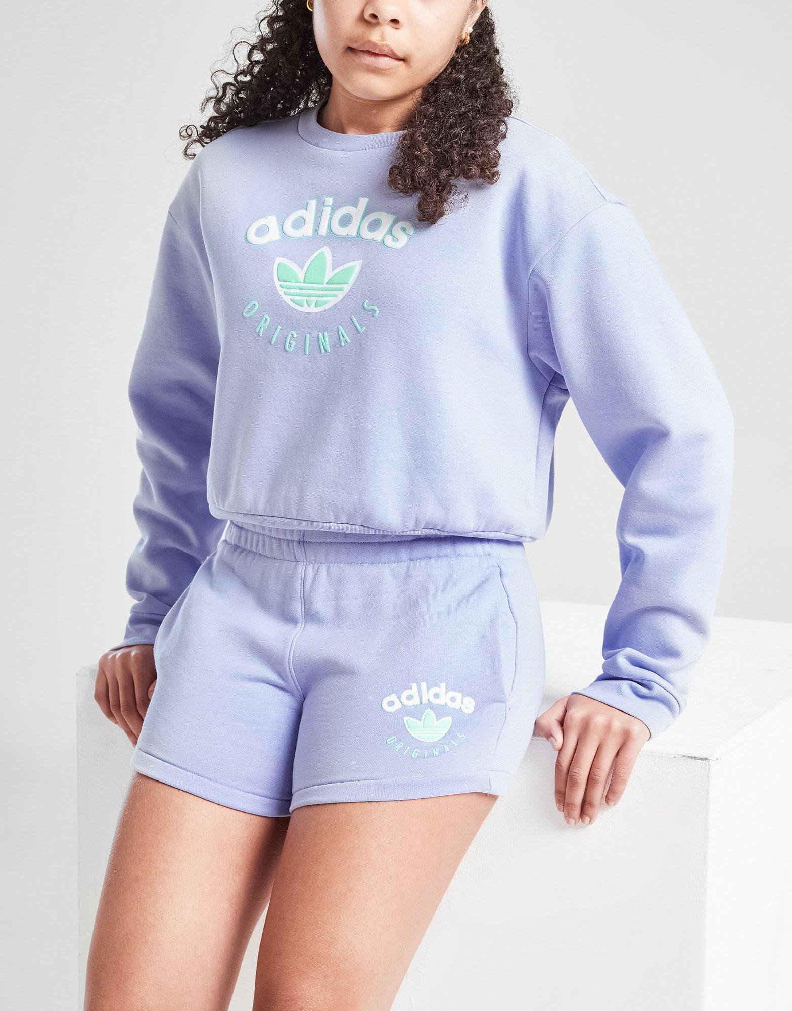 adidas Girls' Puffed Logo Shorts Junior