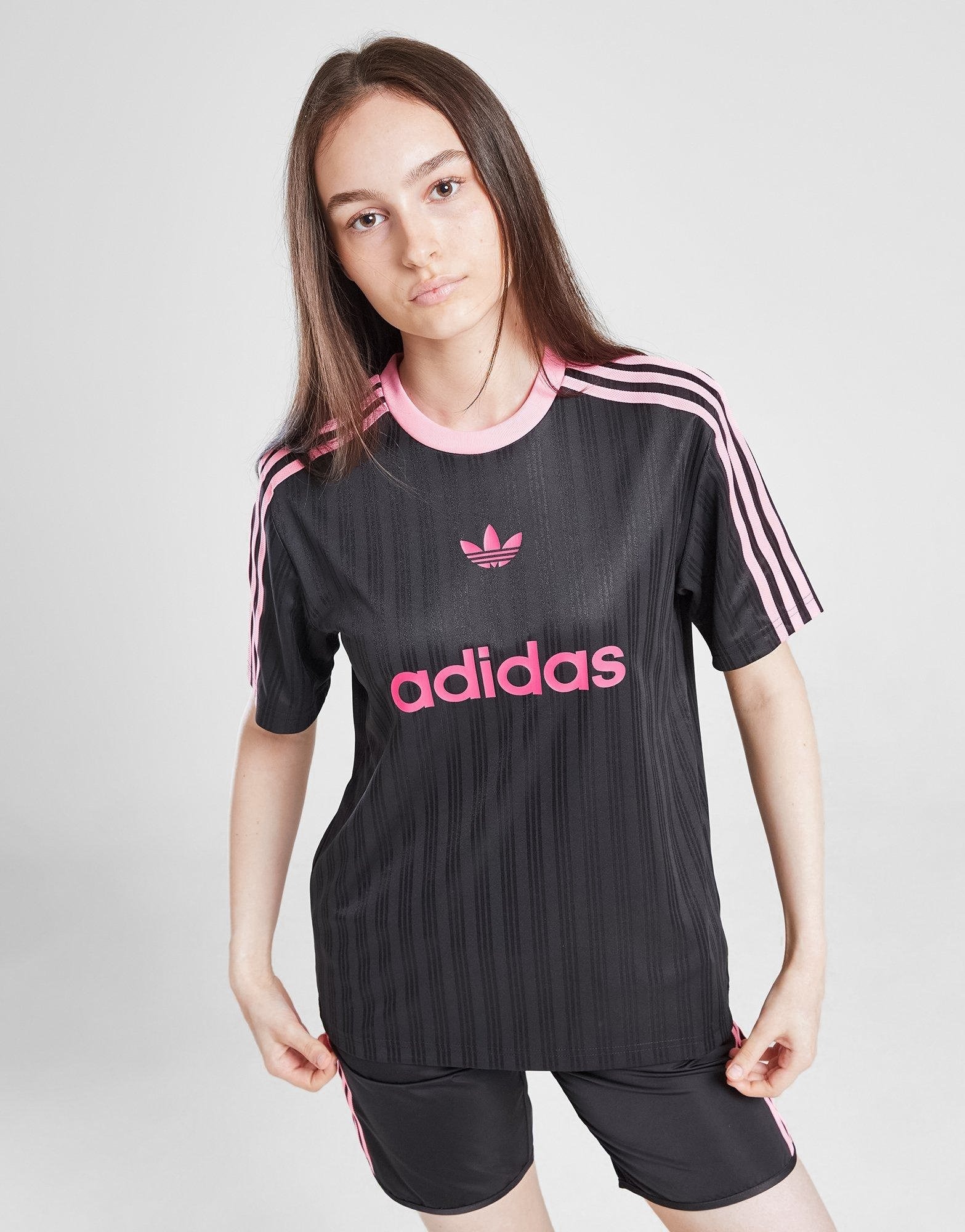 Zwart adidas Originals Girls' Football T-Shirt Junior JD Sports