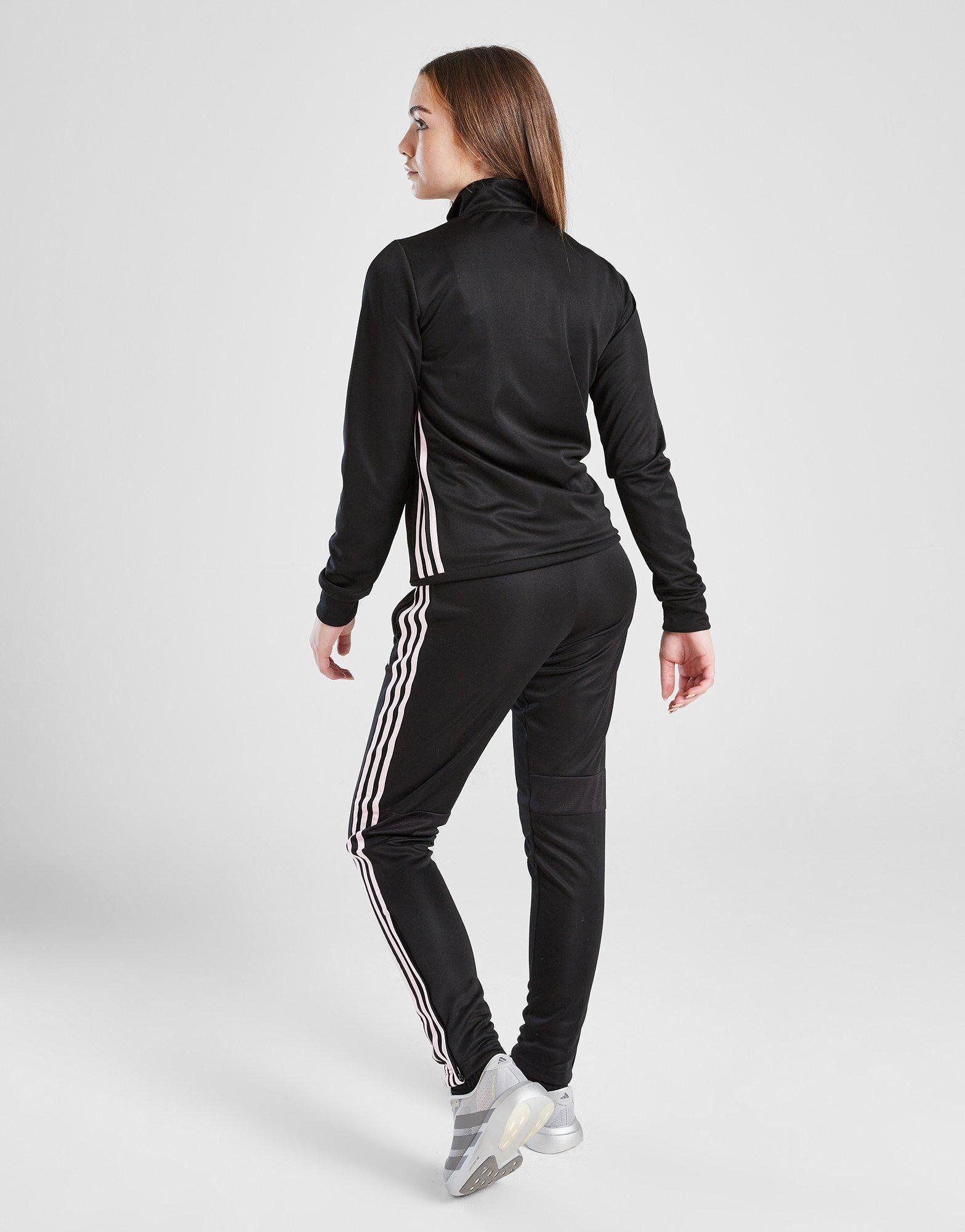 adidas Girls' Poly Full Zip Tracksuit Junior