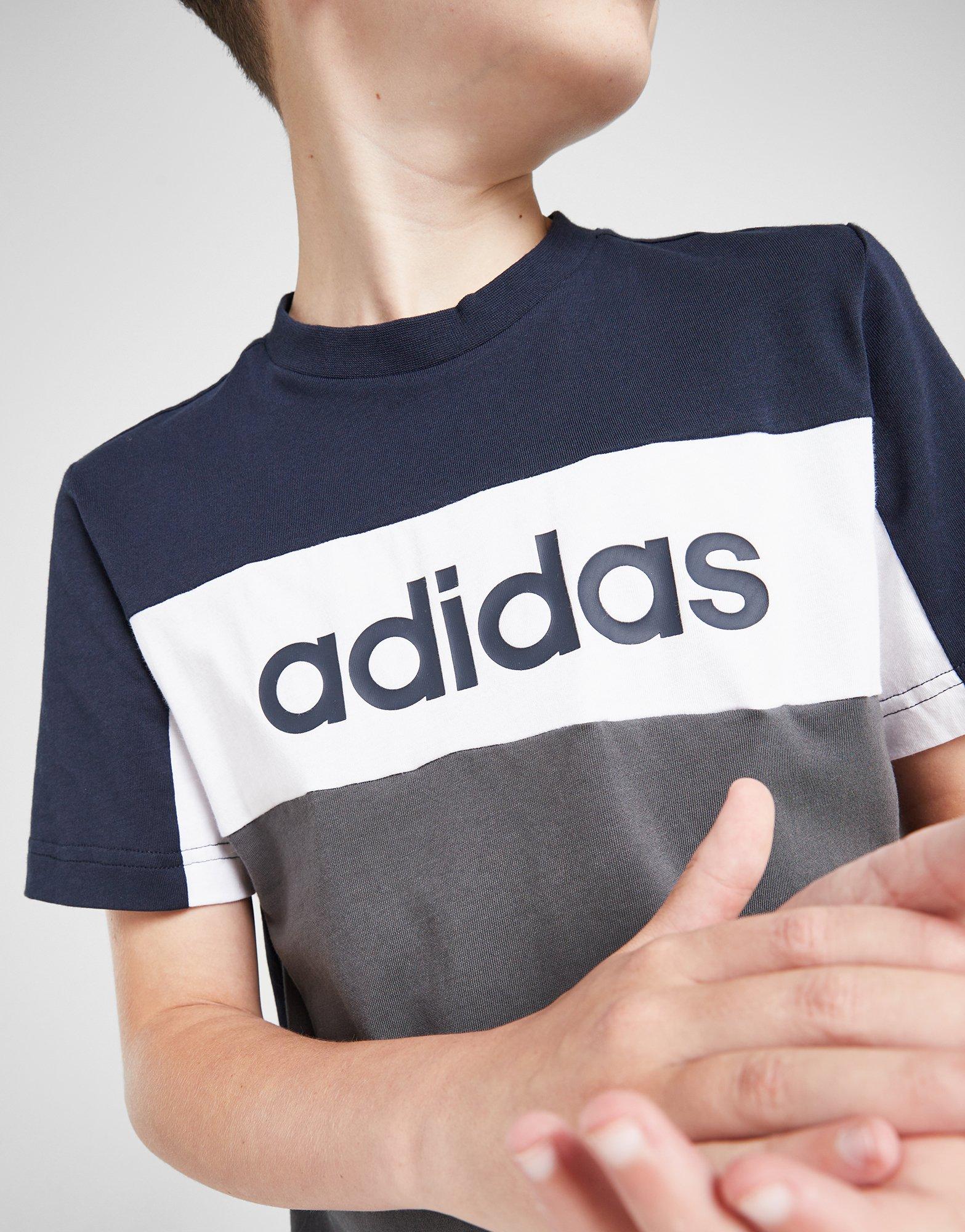 adidas Colour Block T-Shirt Junior