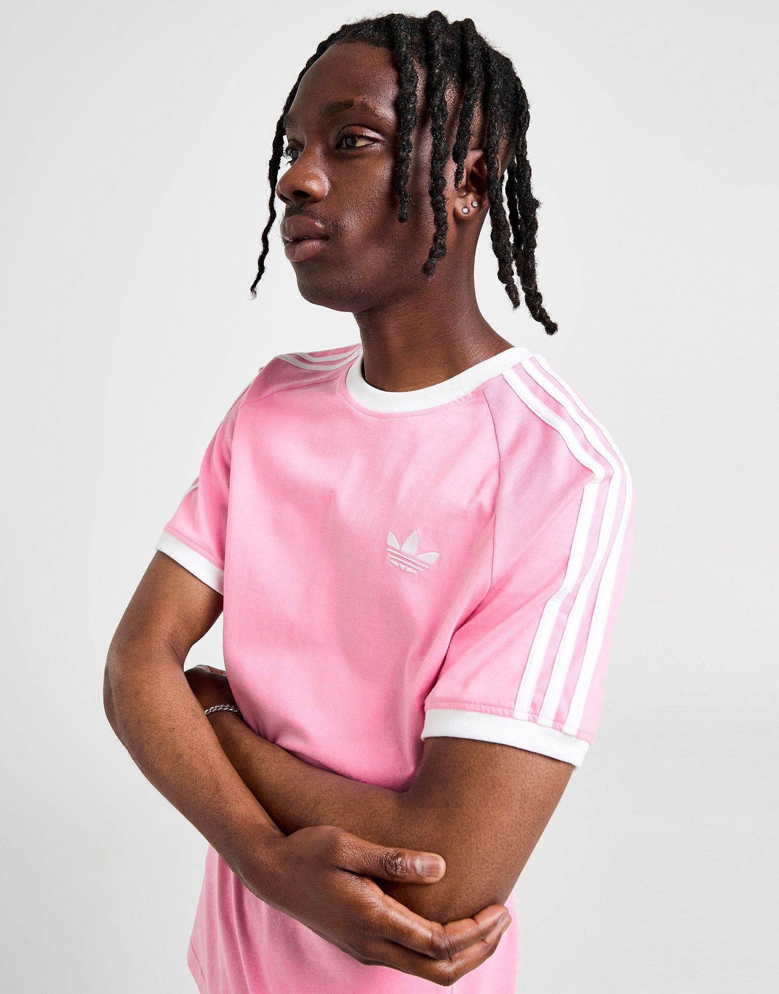 ☆Adidas☆Originals SS25 CALI Short-Sleeve T-Shirt Pink Pink adidas Originals Cali T-Shirt | JD Sports UK
