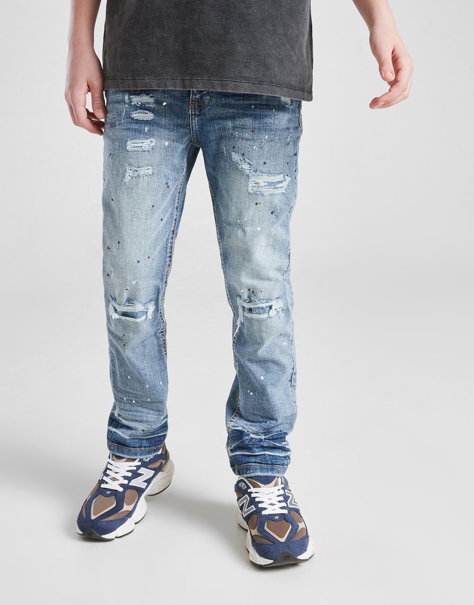 PDenim WIDE JEAN デニム 4-6y PDenim] P Denim Wide Jean / Indigo, Washed, Hi
