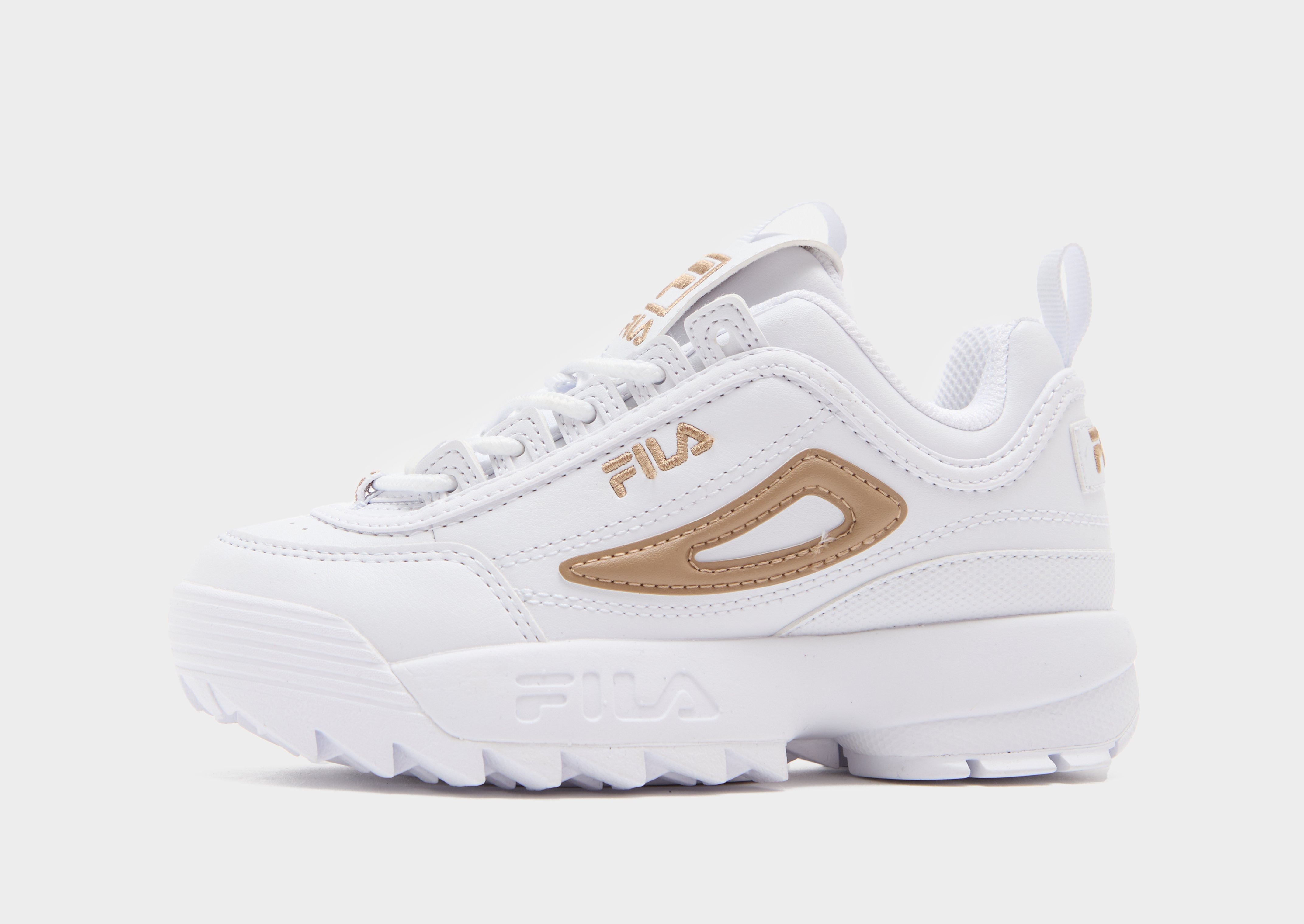 jd sports white fila trainers