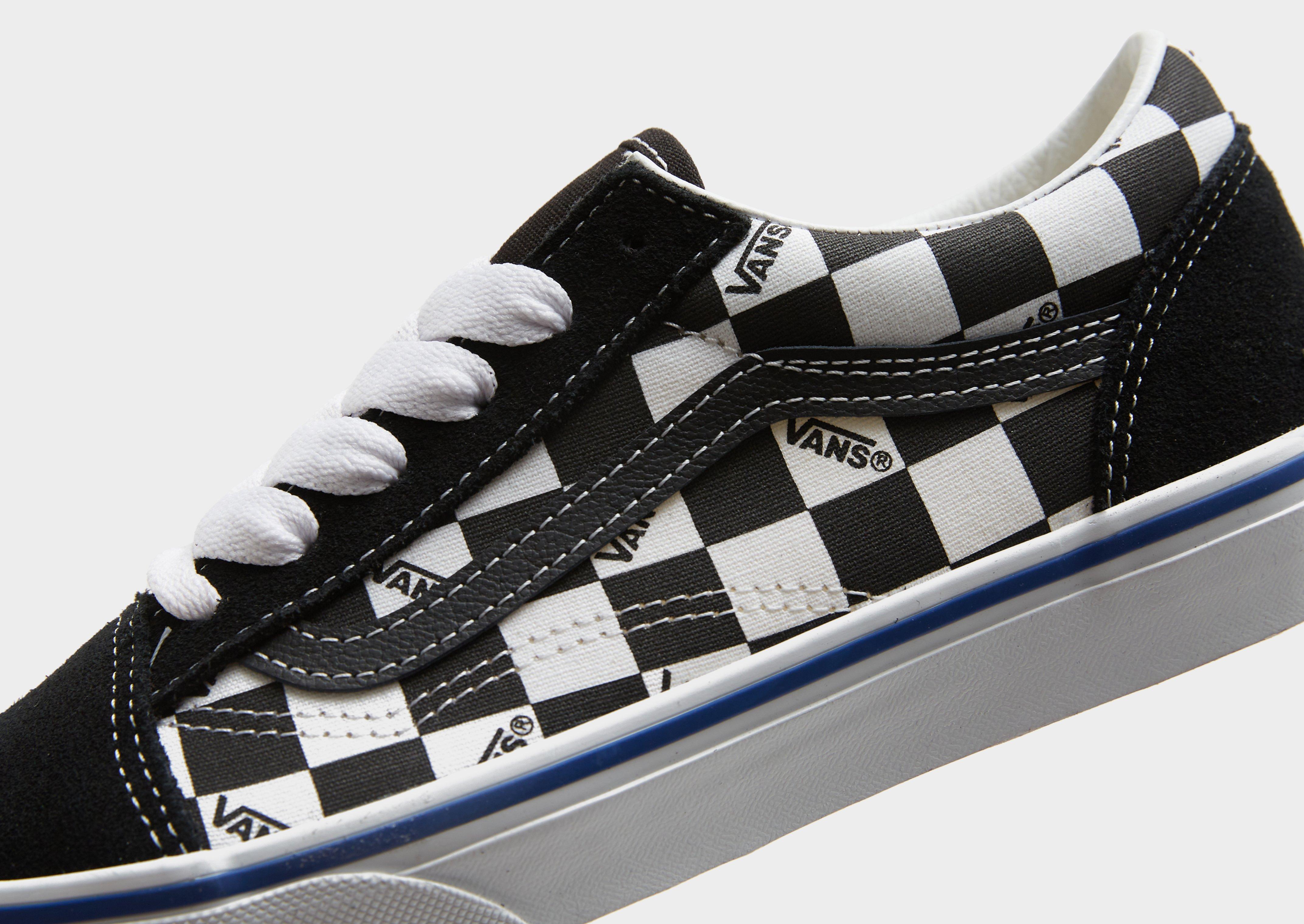 Grey Checkerboard Vans Jd Big Kids' Vans Old Skool Casual Shoes JD