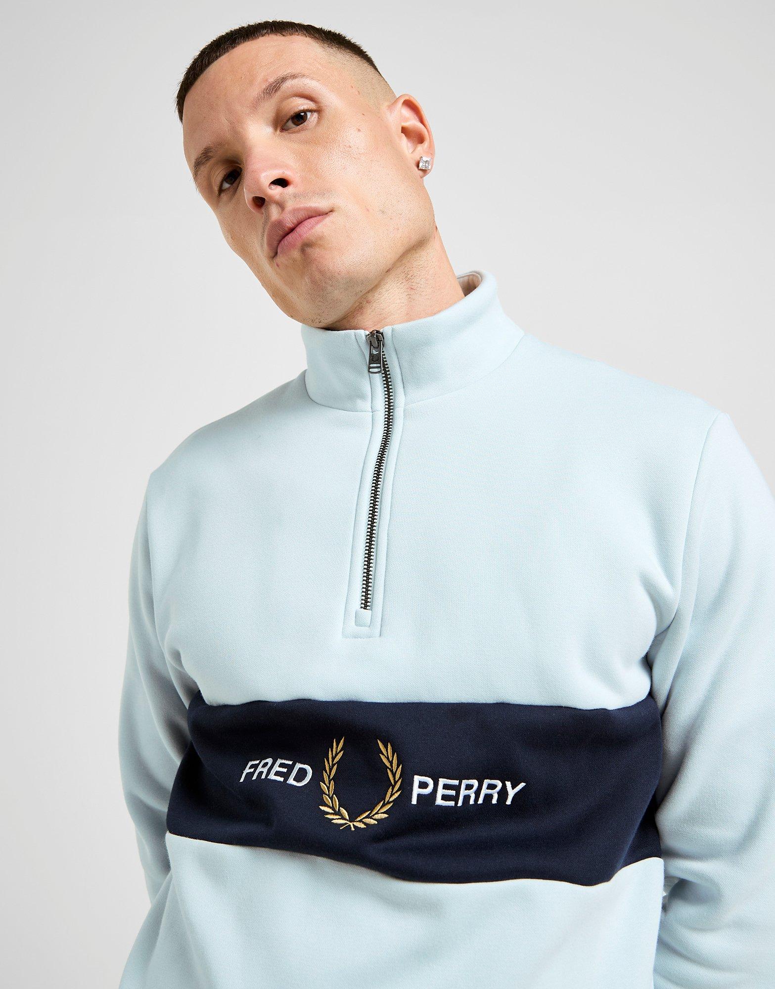 Fred Perry Cut & Sew 1/2 Zip Sweatshirt