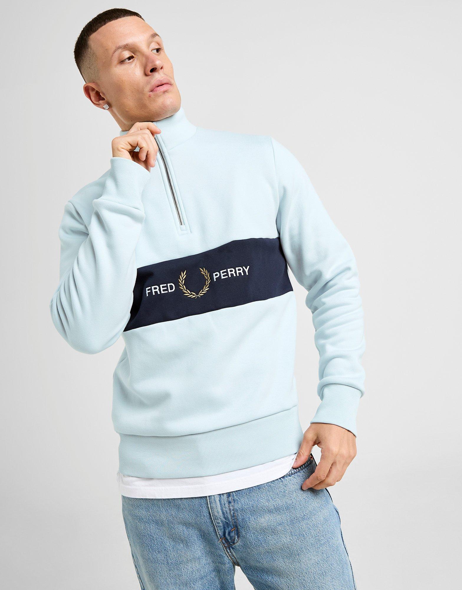 Fred Perry Cut & Sew 1/2 Zip Sweatshirt