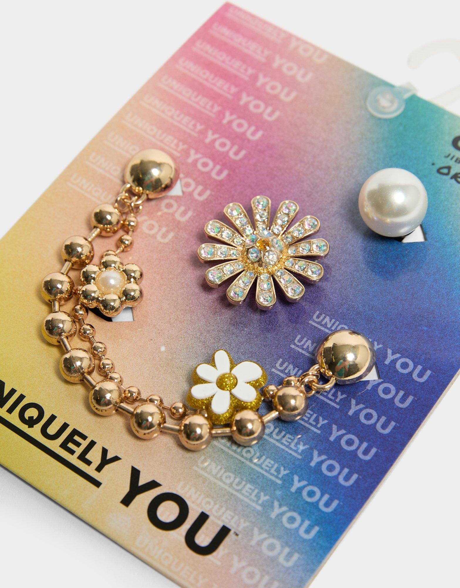 Crocs 5-Pack Pretty In Gold Jibbitz Charms