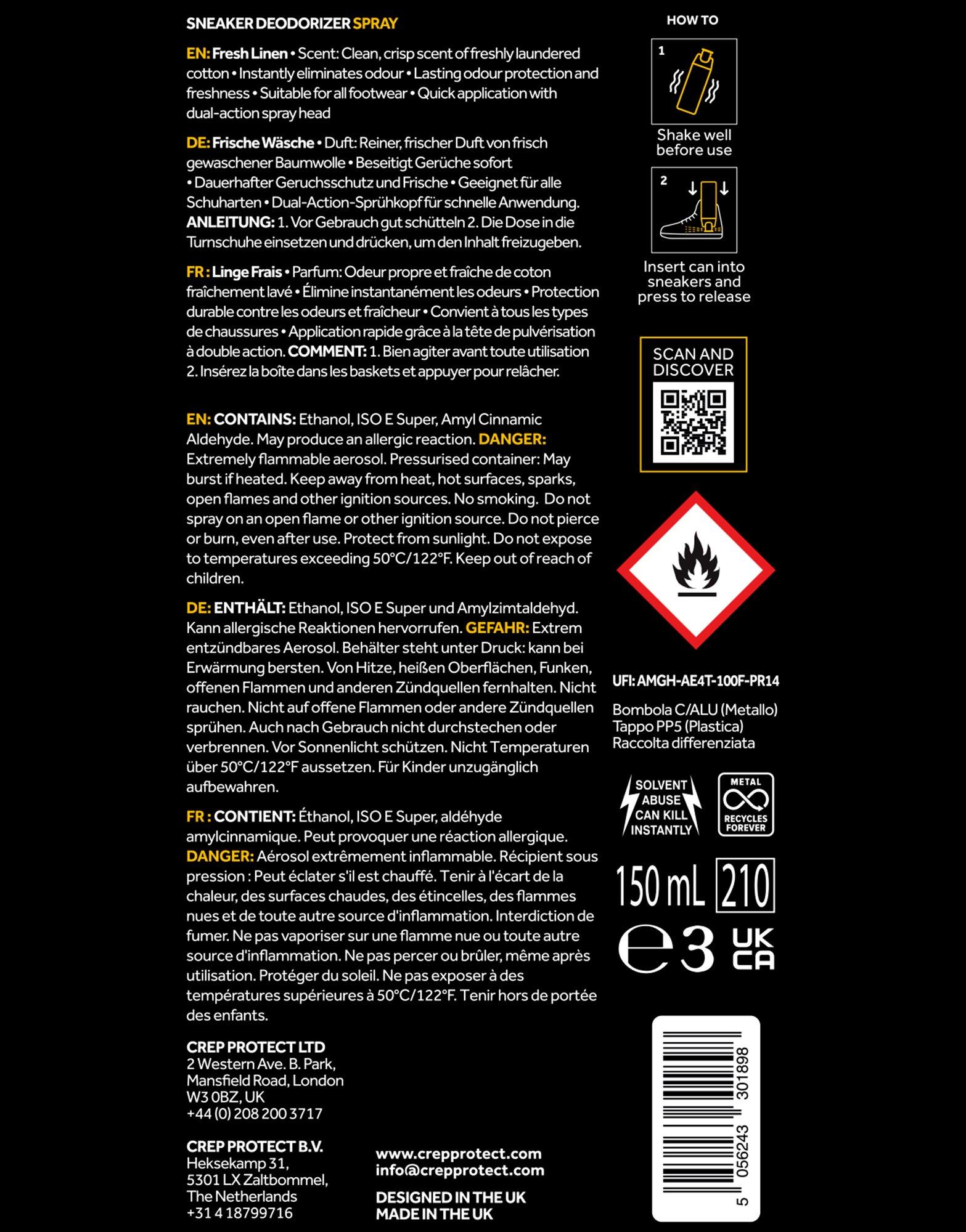 Crep Protect Deo - Fresh Linen