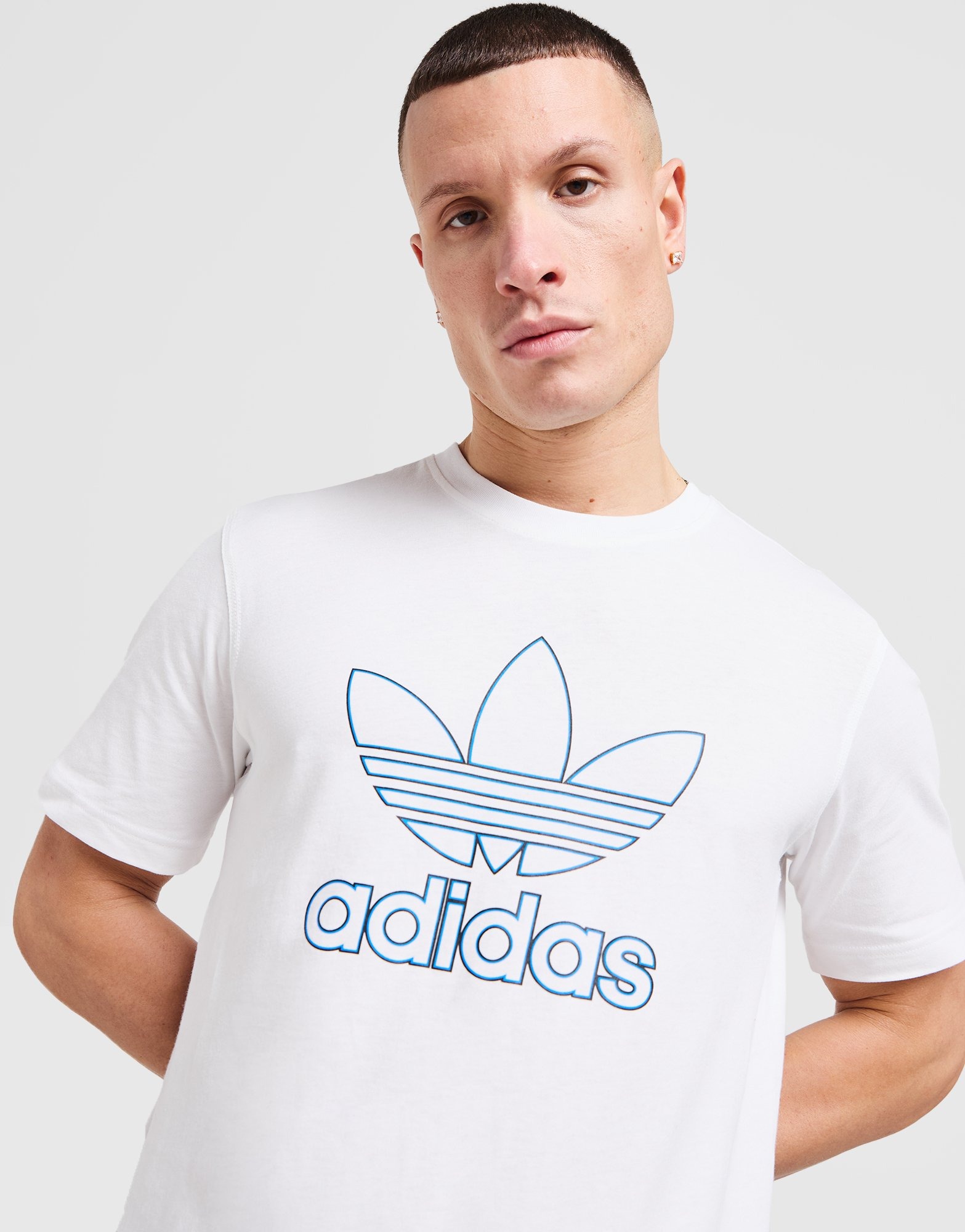 adidas Originals Outline Trefoil T-Shirt Weiss - JD Sports ??sterreich