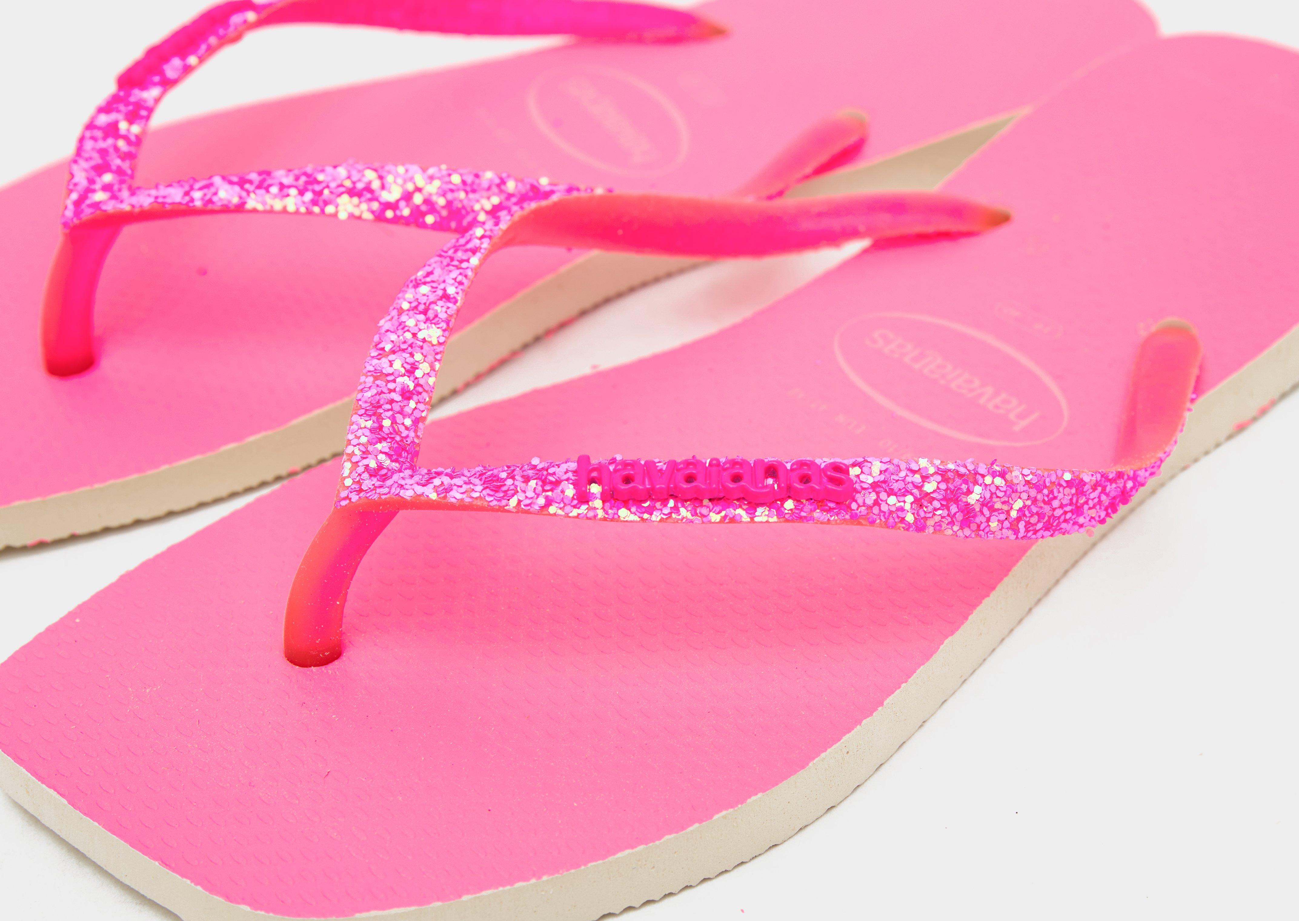 Havaianas Slim Square Glitter Flip Flops Women's