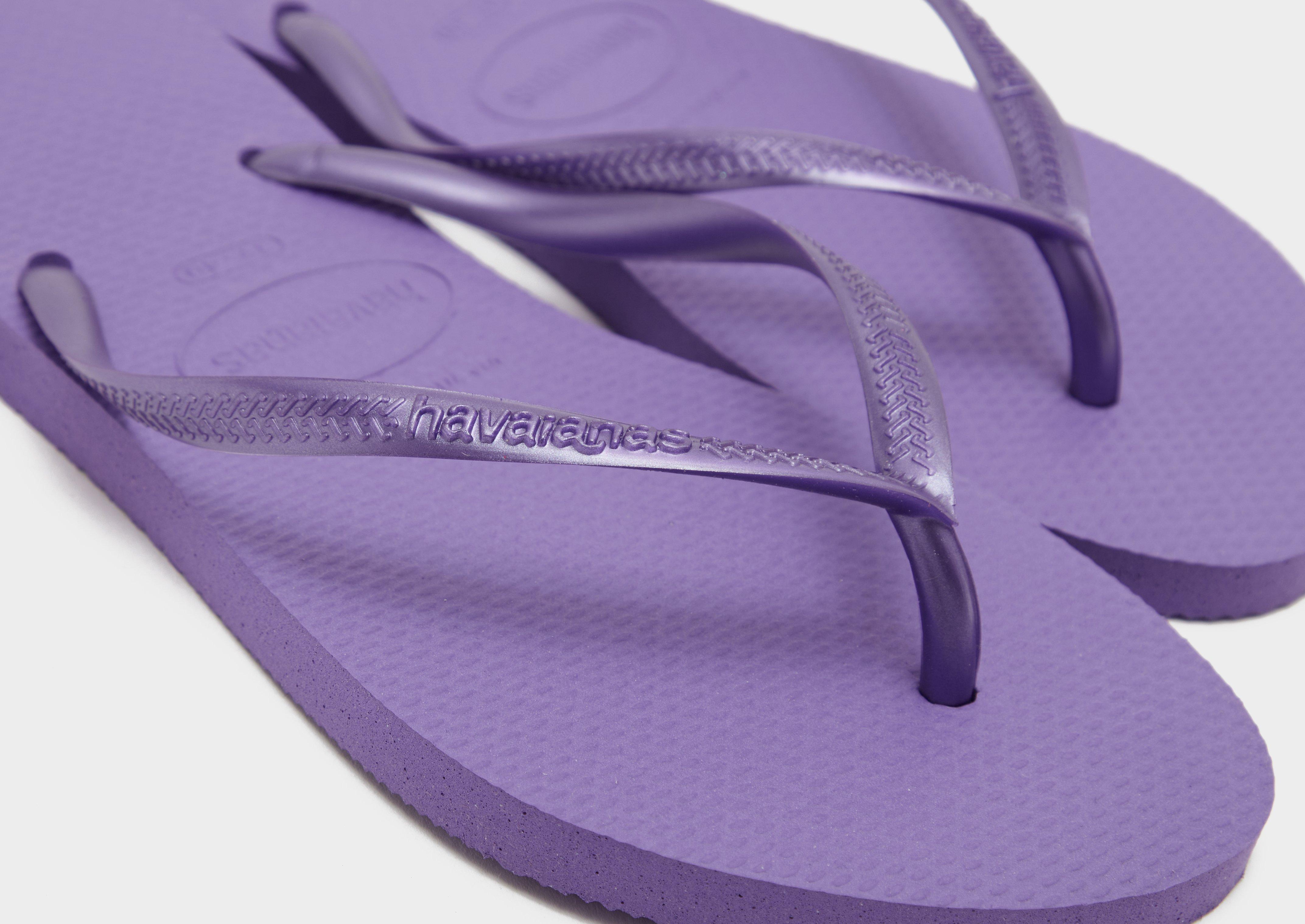 シューズ・サンダルその他 Women's SLIM Rubber Flip-Flops Purple Purple Havaianas Slim Flip Flops Women's - JD Sports Global