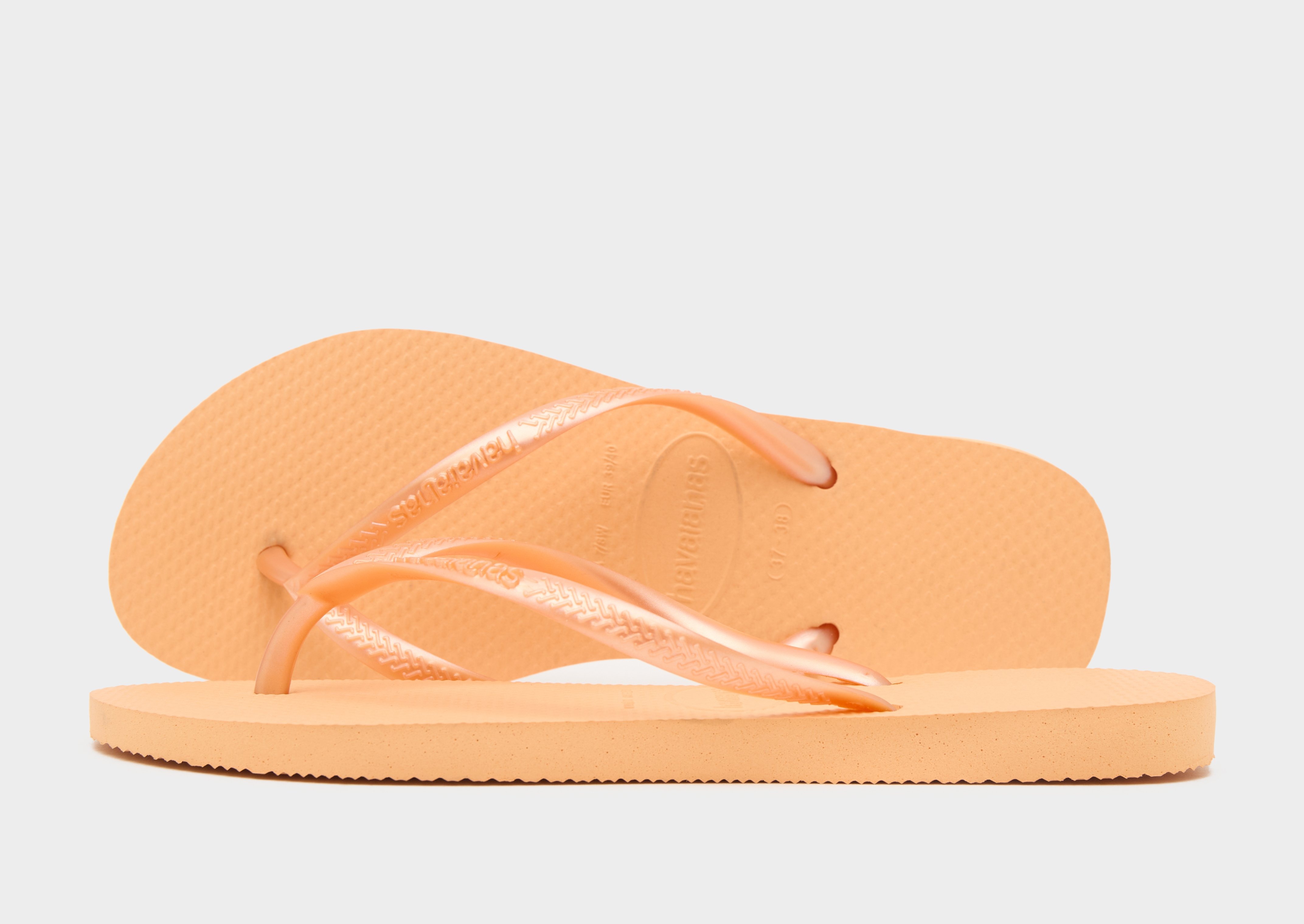 Orange Havaianas Slim Flip Flops Women's JD Sports Global