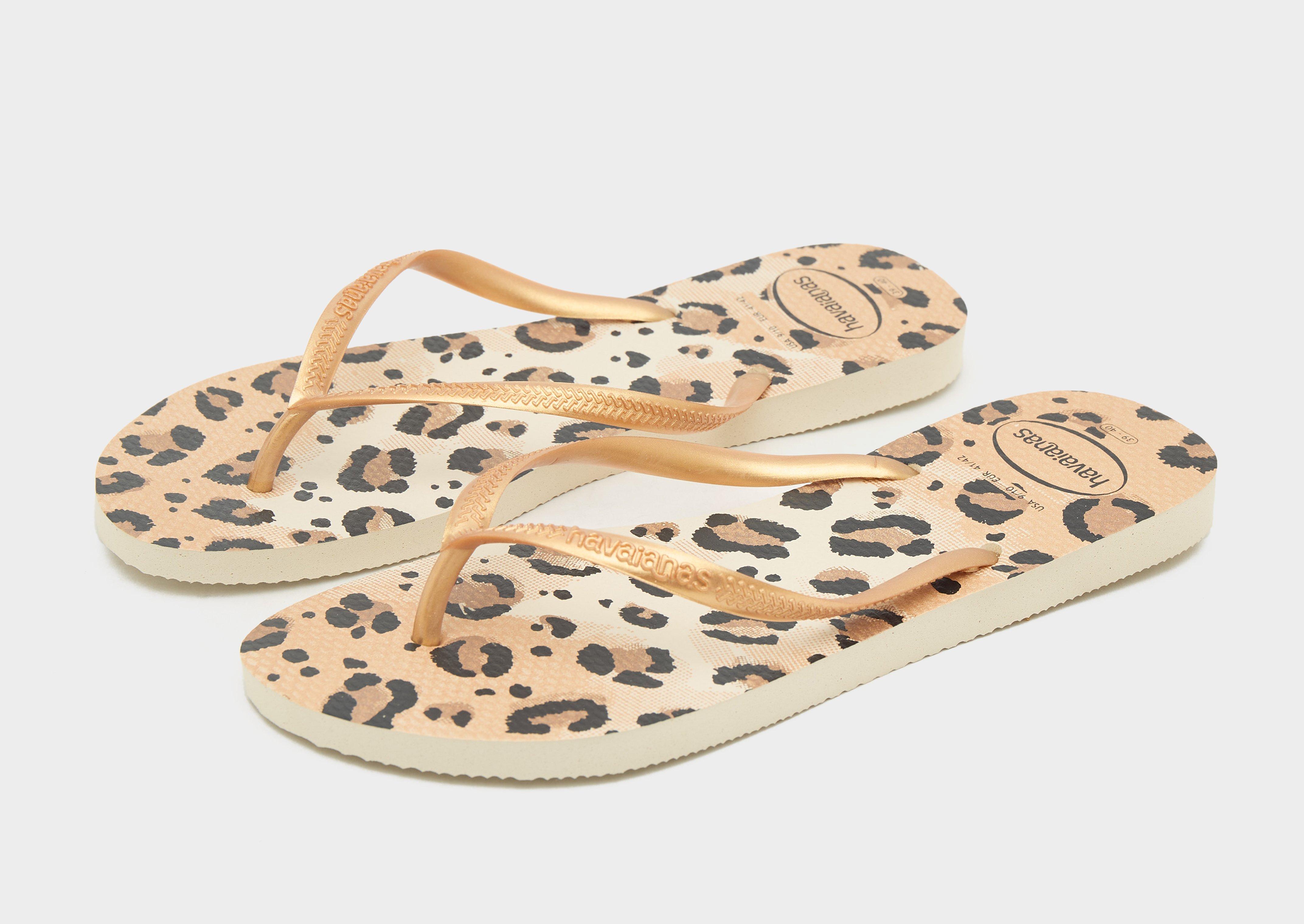 Havaianas Slim Animal Print Flip Flops Women's