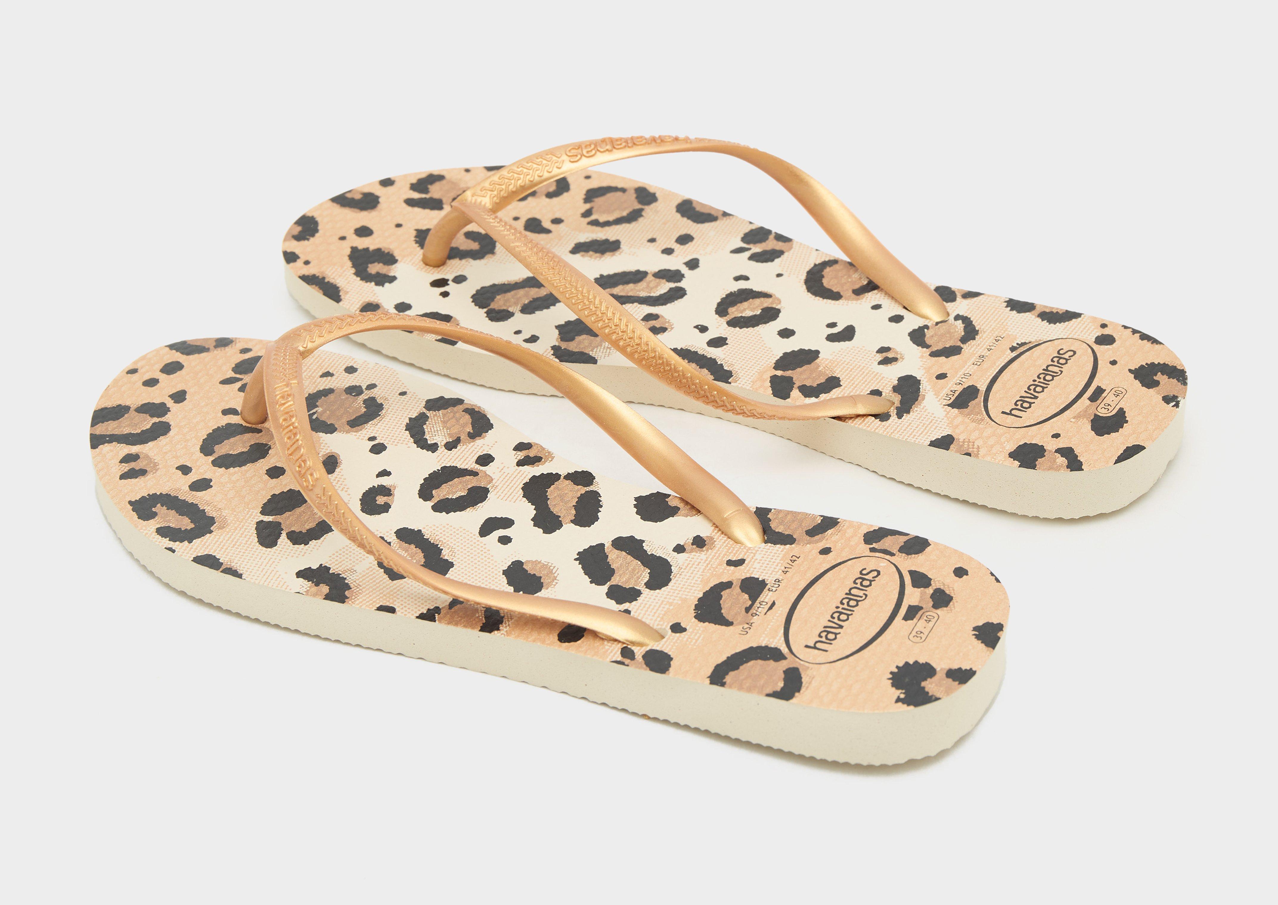 Havaianas Slim Animal Print Flip Flops Women's