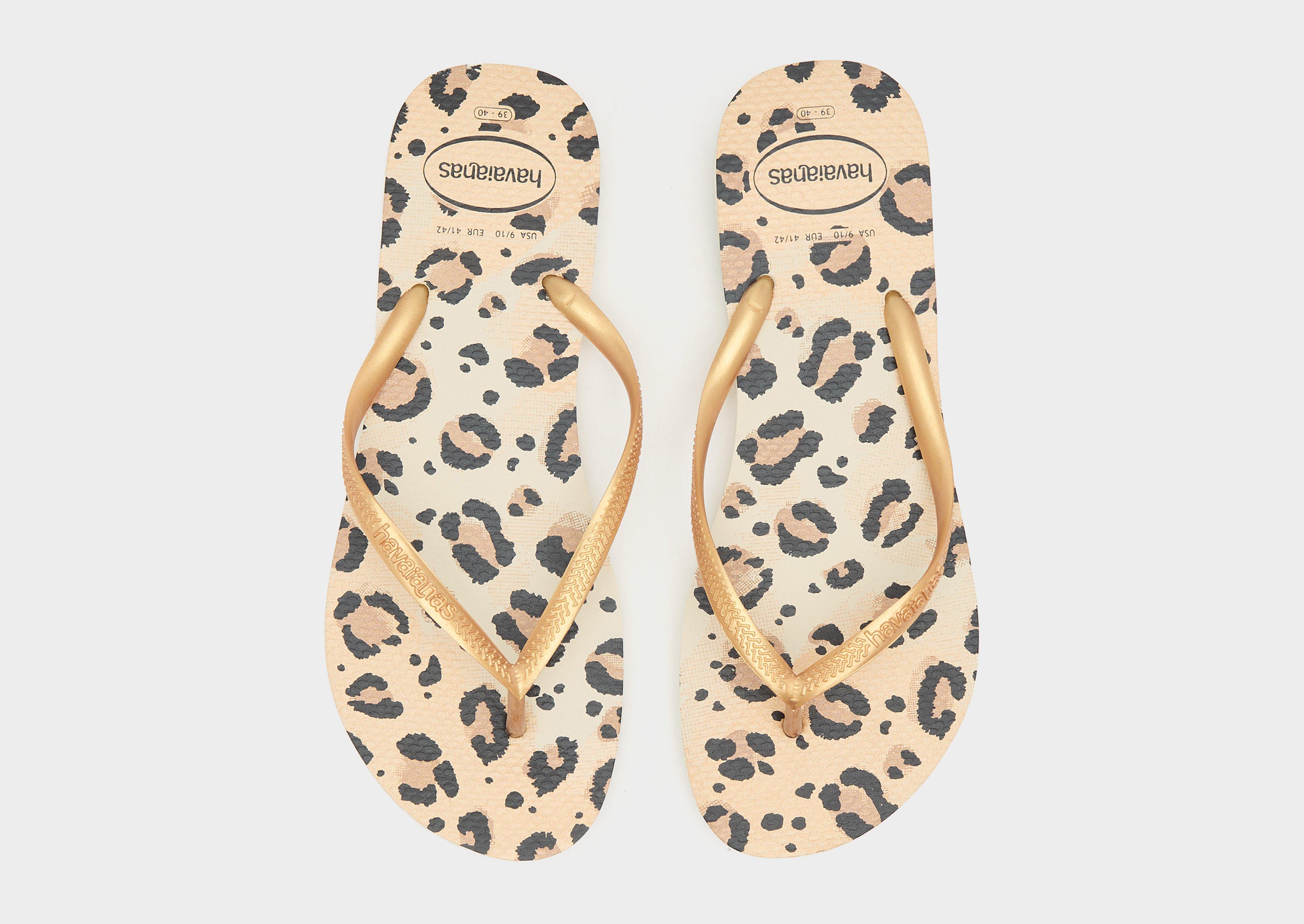 Havaianas Slim Animal Print Flip Flops Women's