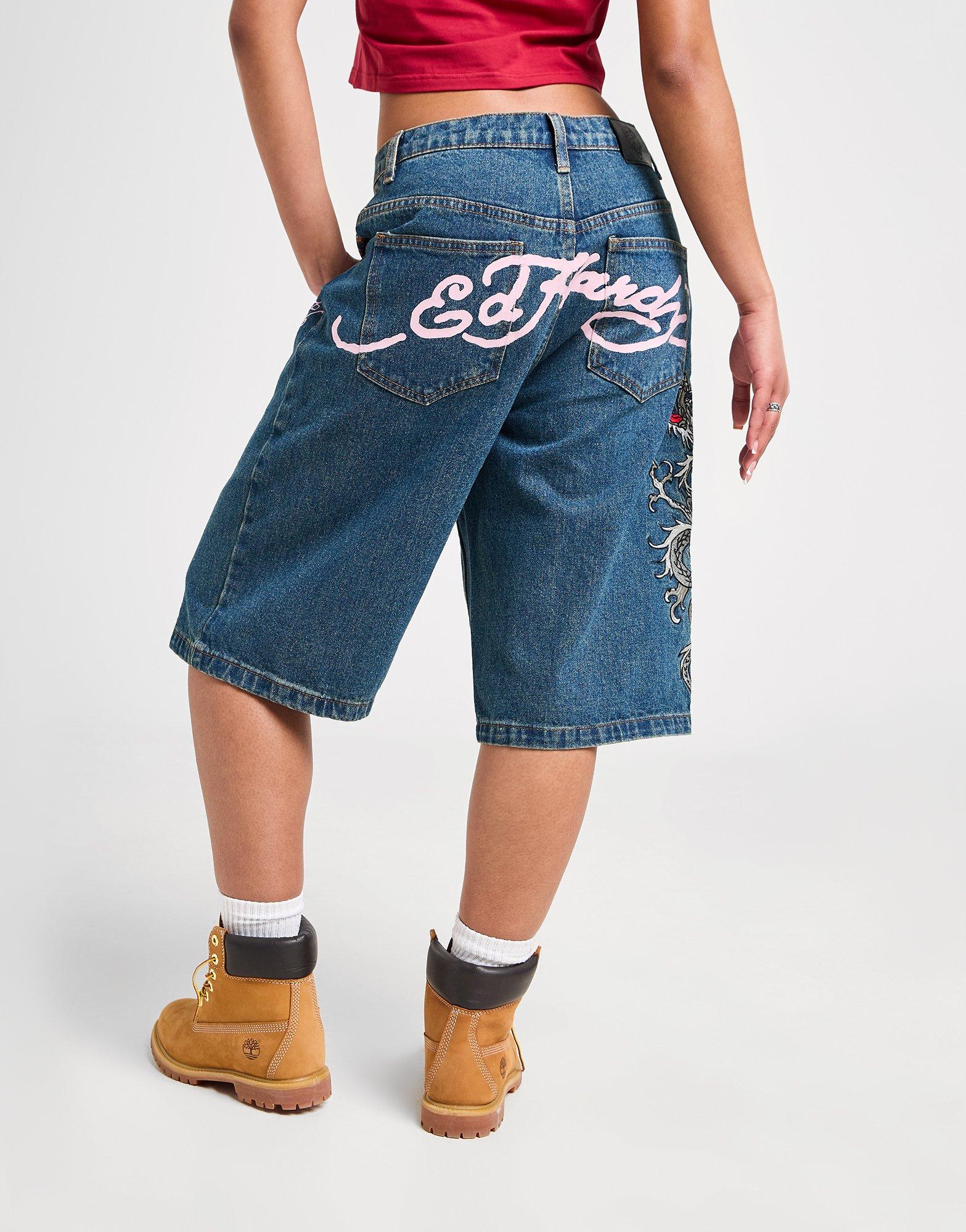 Blue Ed Hardy Dragon Jorts - JD Sports Global