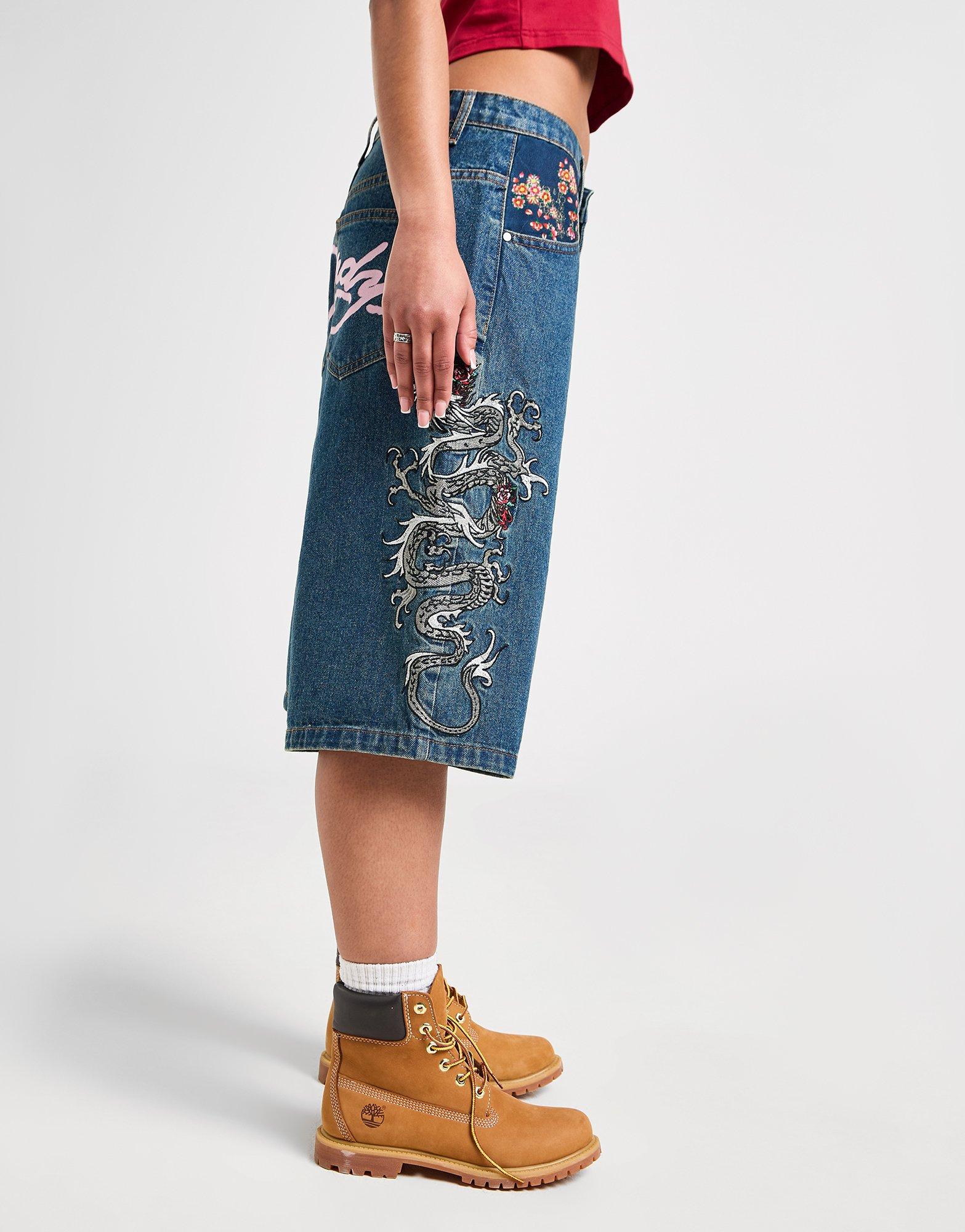 Blue Ed Hardy Dragon Jorts - JD Sports Global
