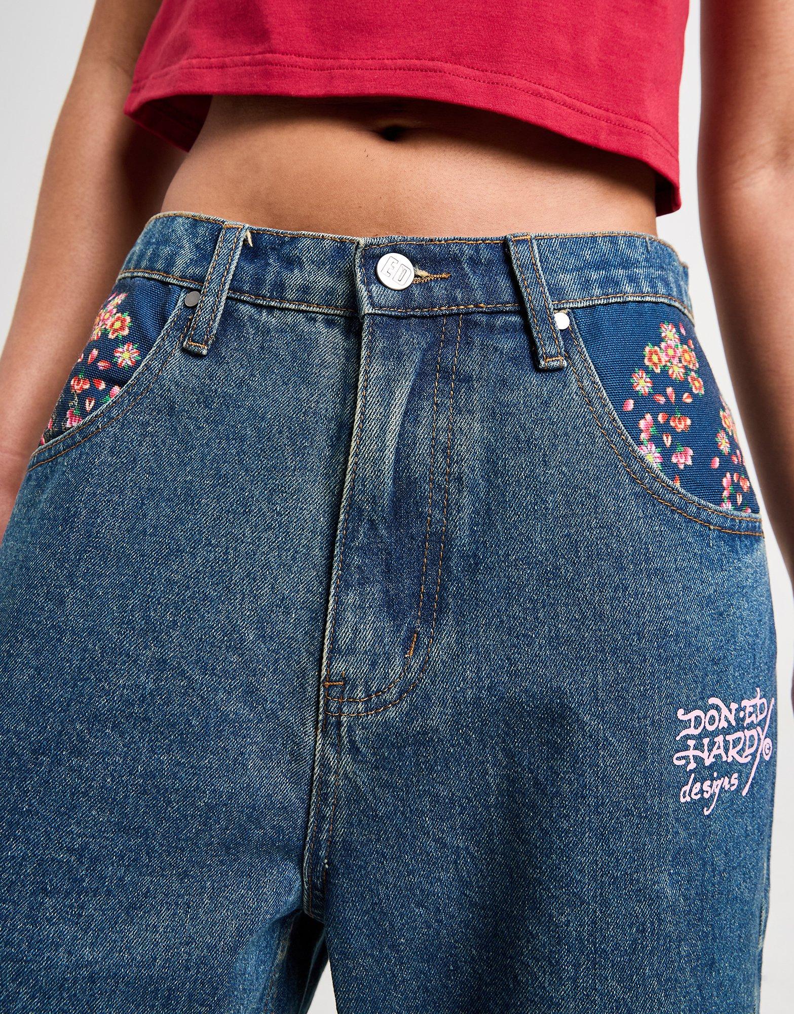 Blue Ed Hardy Dragon Jorts - JD Sports Global