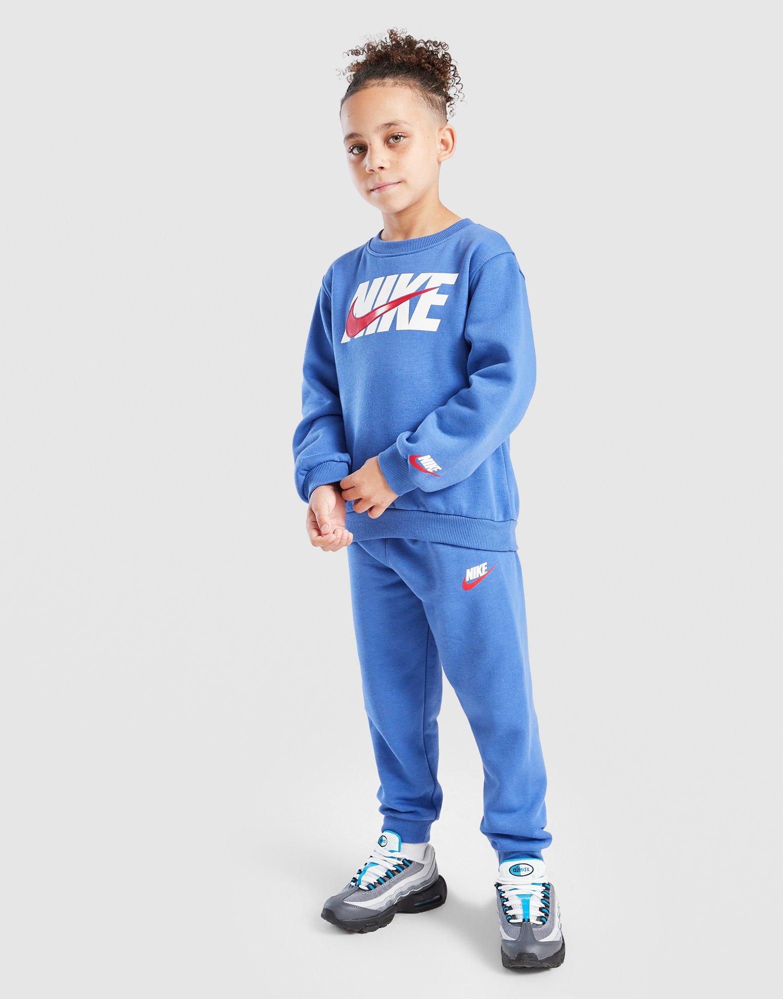 Nike Swoosh Fade Crew Tracksuit Children